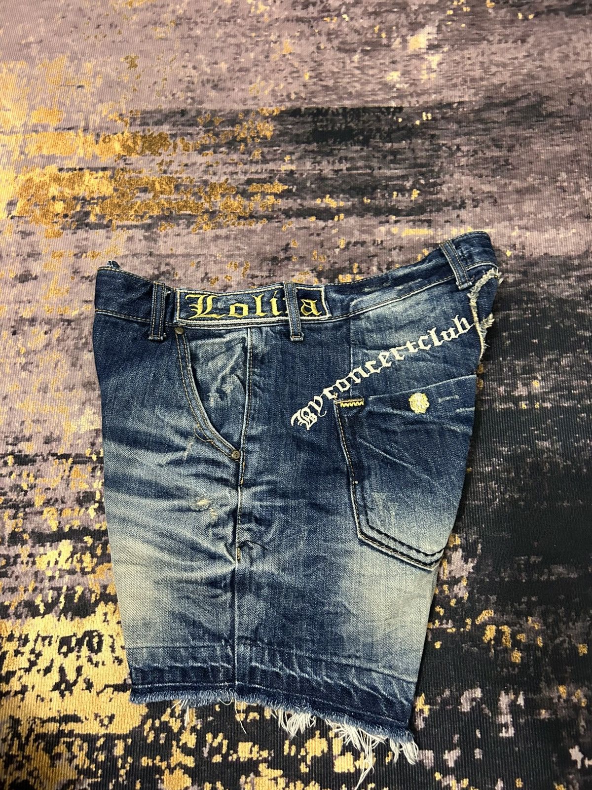 If Six Was Nine Lolita Skull Short Jeans Size US 35 - 11 Thumbnail