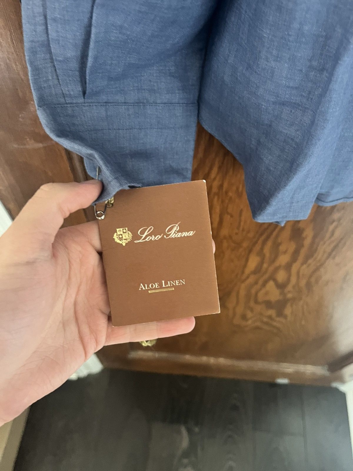 Loro Piana Loro piana blue linen shirt size medium Size US M / EU 48-50 / 2 - 4 Thumbnail
