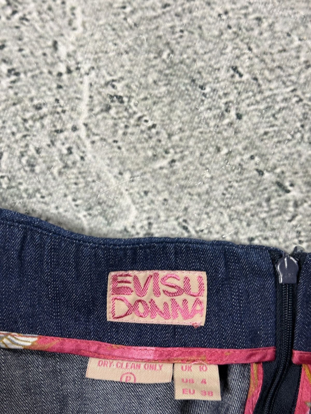 Evisu Evisu Donna vintage navy skirt big seagull logo Y2K Size 27" / US 4 / IT 40 - 3 Thumbnail