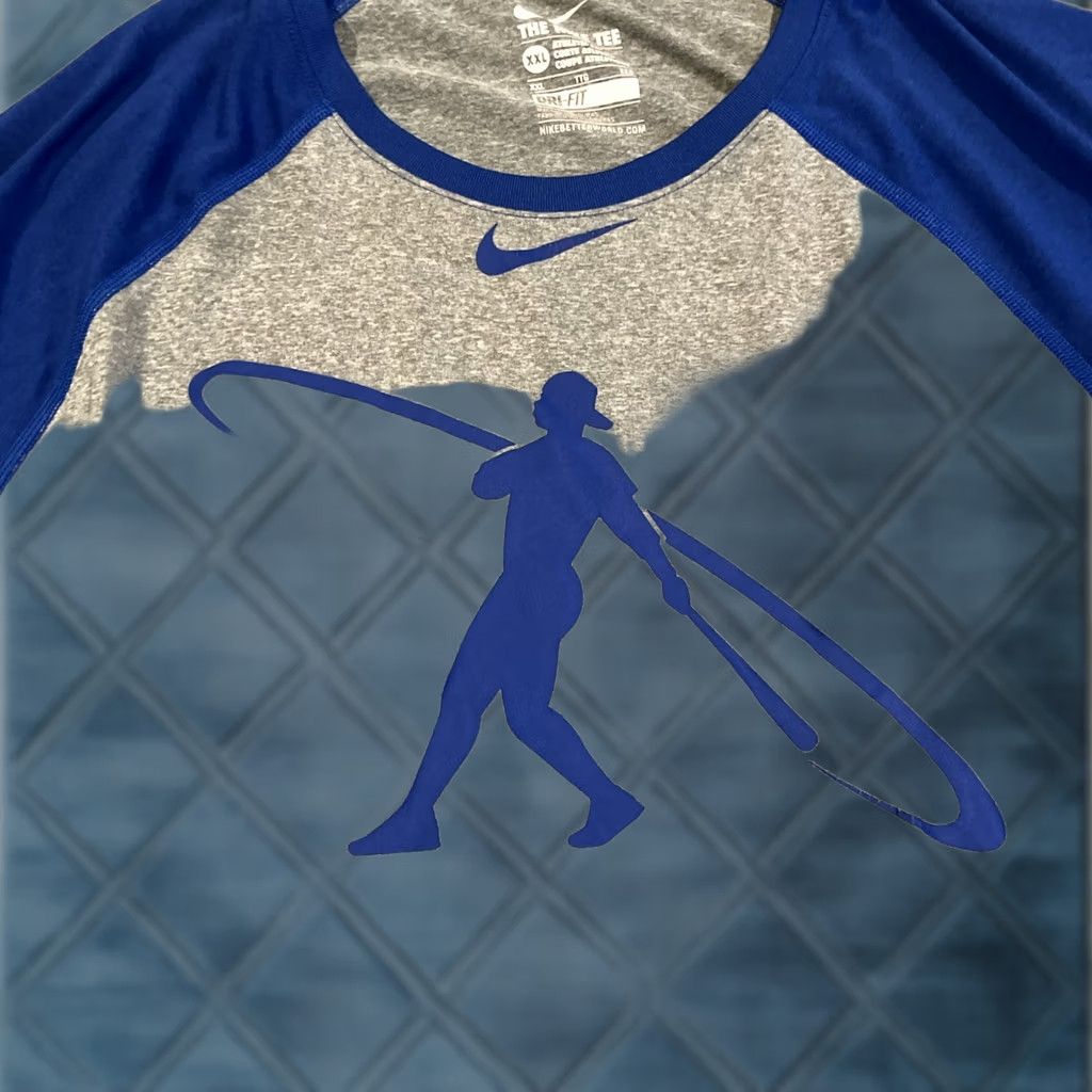 Nike Nike Swingman Center Swoosh Ken Griffey Jr. Gray & Blue Shirt Large Size US L / EU 52-54 / 3 - 1 Thumbnail
