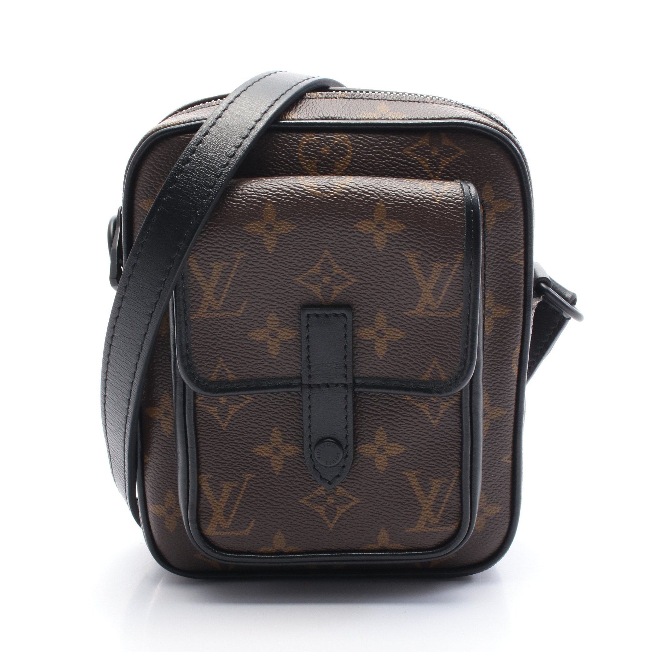 Louis Vuitton Louis Vuitton Christopher Wearable Wallet Monogram Macassar Shoulder Bag Leather Brown Black Size ONE SIZE - 1 Thumbnail