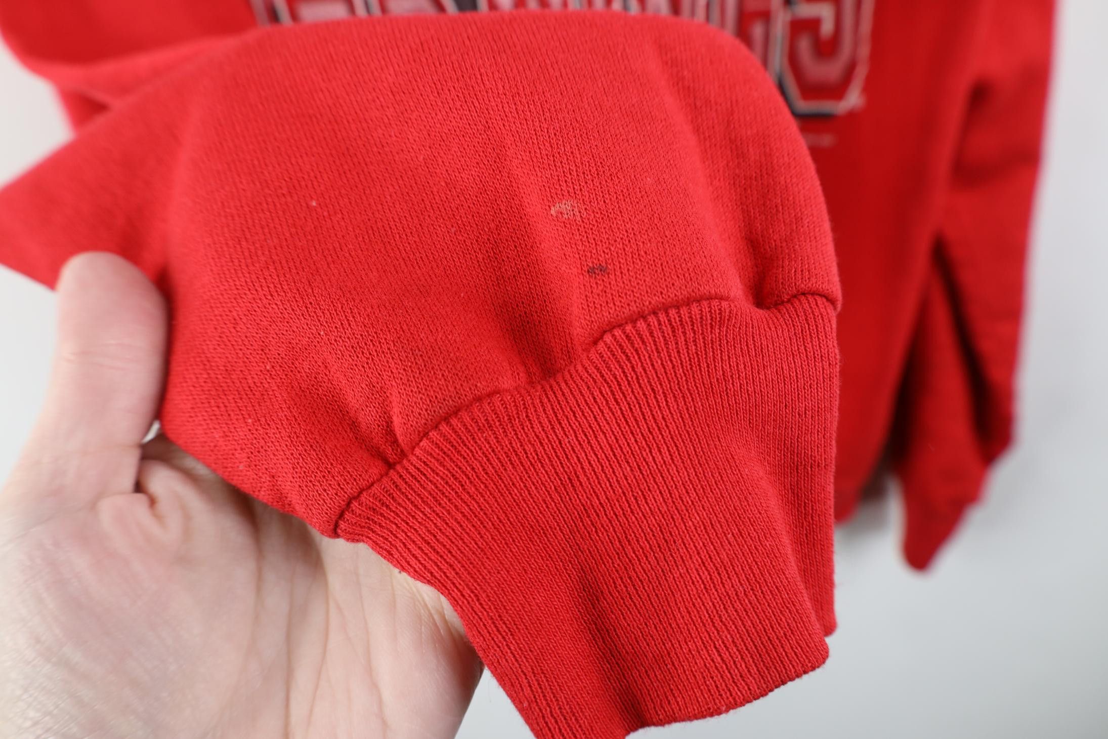 Vintage Vintage 90s Detroit Red Wings Hockey Hoodie Sweatshirt Red Size US S / EU 44-46 / 1 - 9 Thumbnail