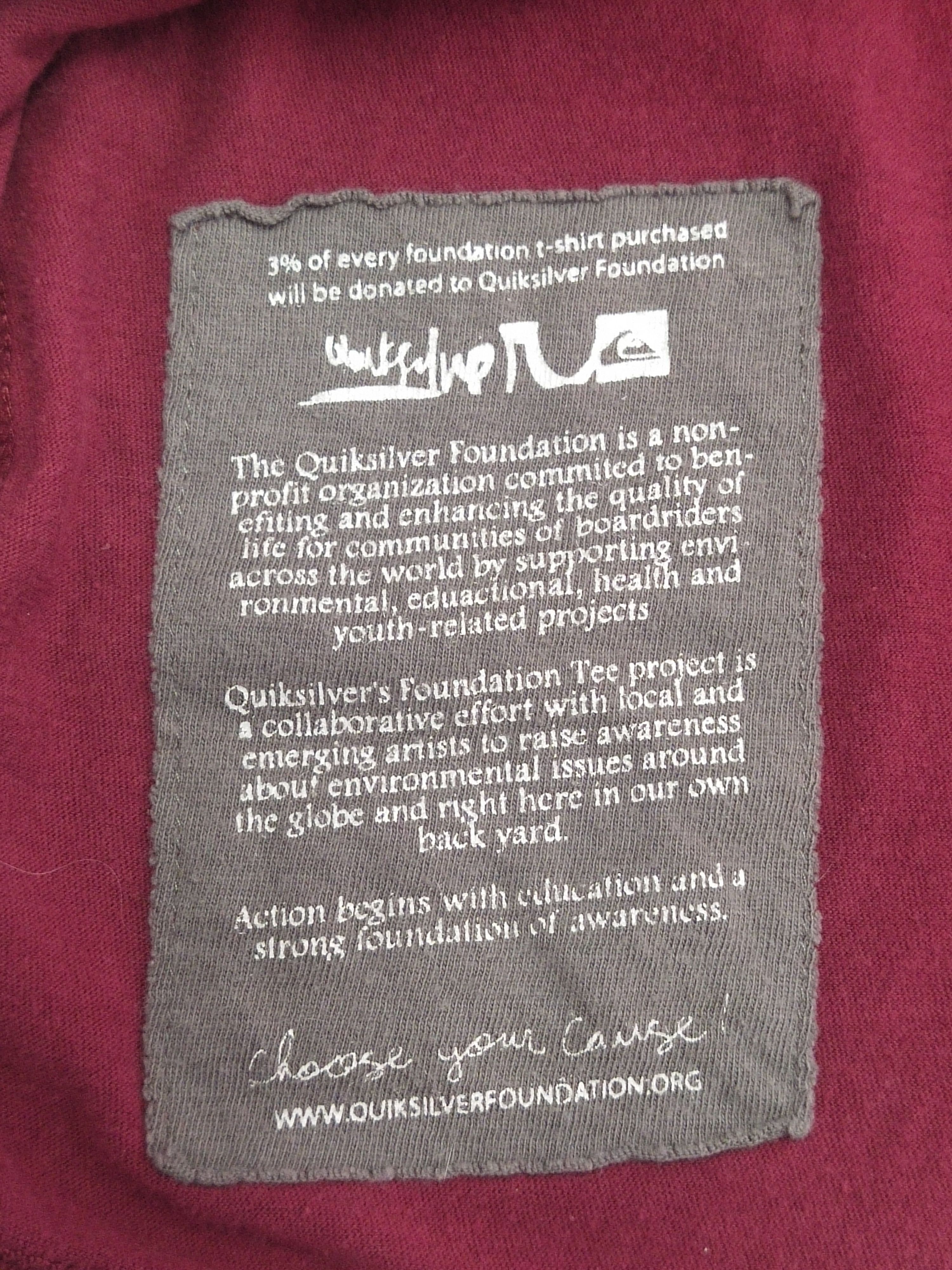 Quiksilver 🔥 Rare Quiksilver T Shirt Size US L / EU 52-54 / 3 - 4 Thumbnail