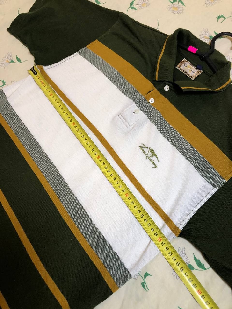 Burberry Thomas Burberry Shirt Multicolor Striped Embroidered POLO Size US L / EU 52-54 / 3 - 6 Thumbnail