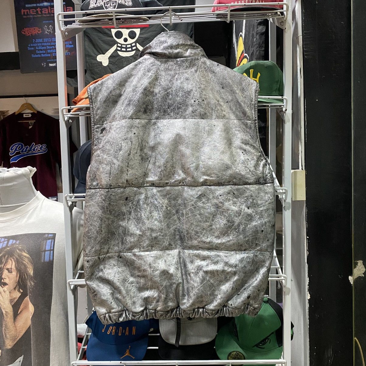 Designer × Duvetica × Izreel  Kazuhiro Takakura IZREEL x DUVETICA Goose Down Silver Leather PVC Puffer Vests Size US S / EU 44-46 / 1 - 2 Thumbnail