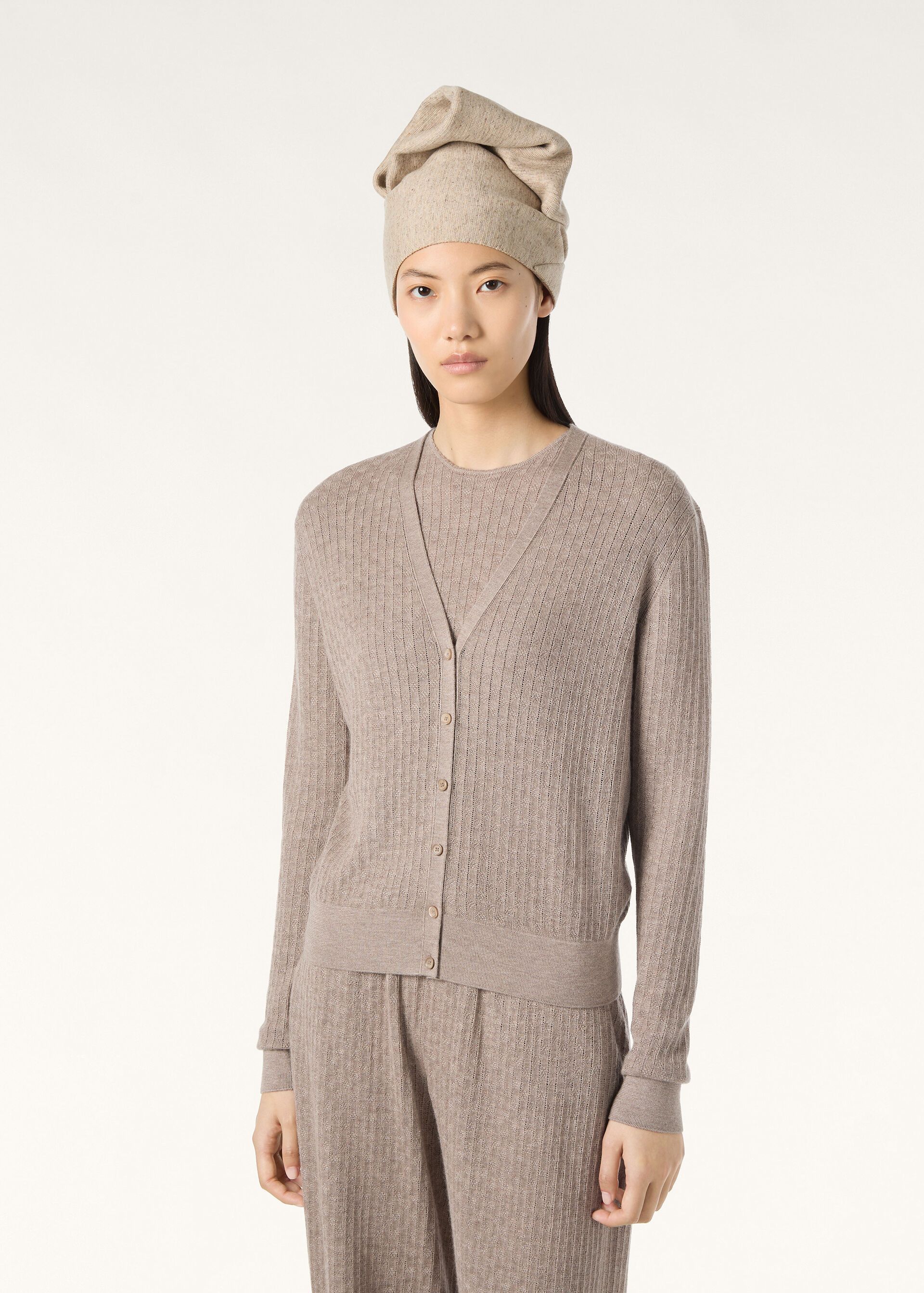 Loro Piana os11x0426 FAQ4547 Maple Cardigan in Cord Melange Size M / US 6-8 / IT 42-44 - 4 Thumbnail
