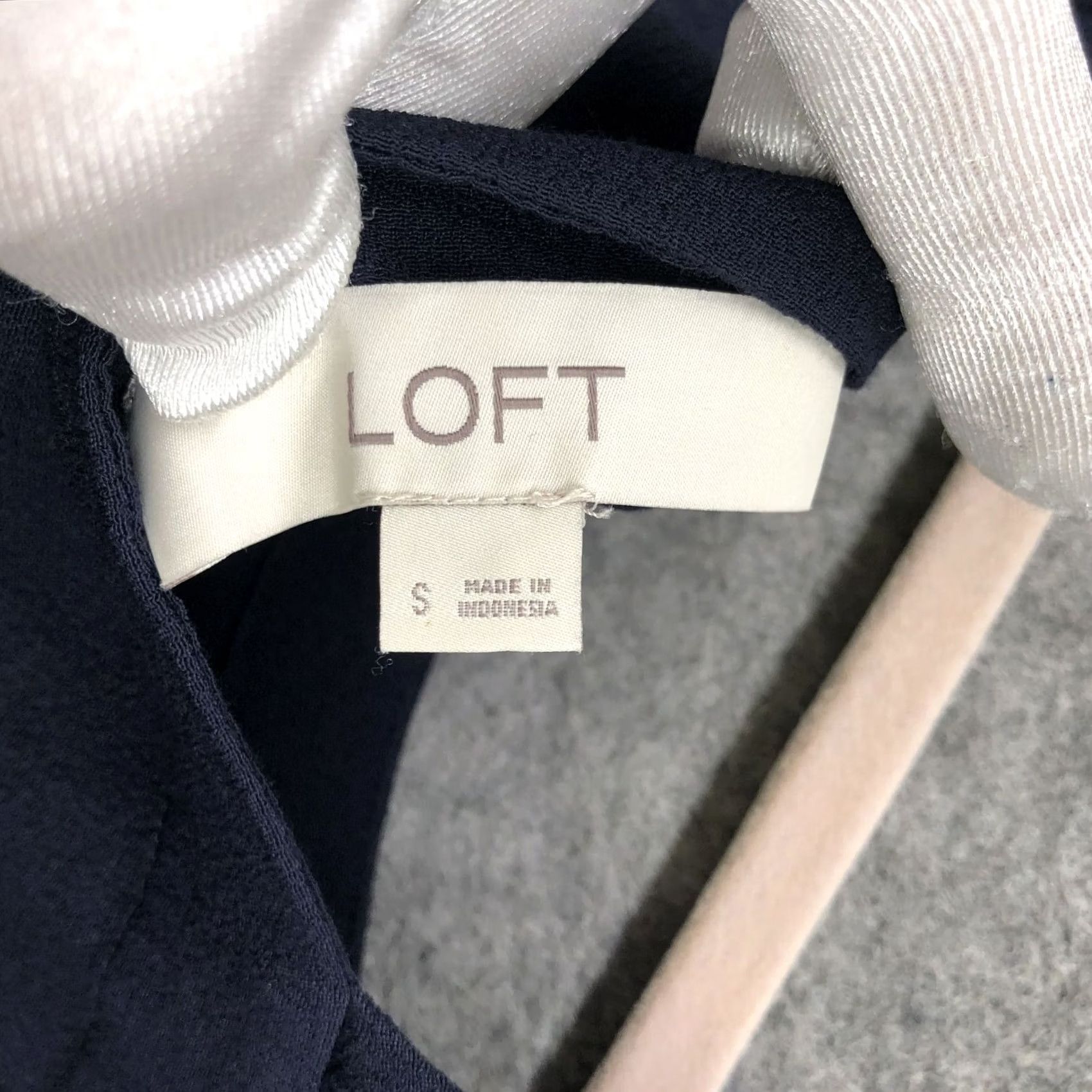 Loft Loft Camisole Top Womens S Navy Blue Square Neck Peplum Tank Size S / US 4 / IT 40 - 7 Thumbnail