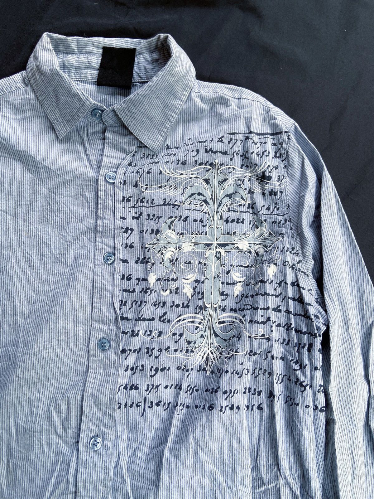 14th Addiction COIRAGE HONOUR SKULL PRINTED BUTTON DOWN SHIRT Size US S / EU 44-46 / 1 - 5 Thumbnail