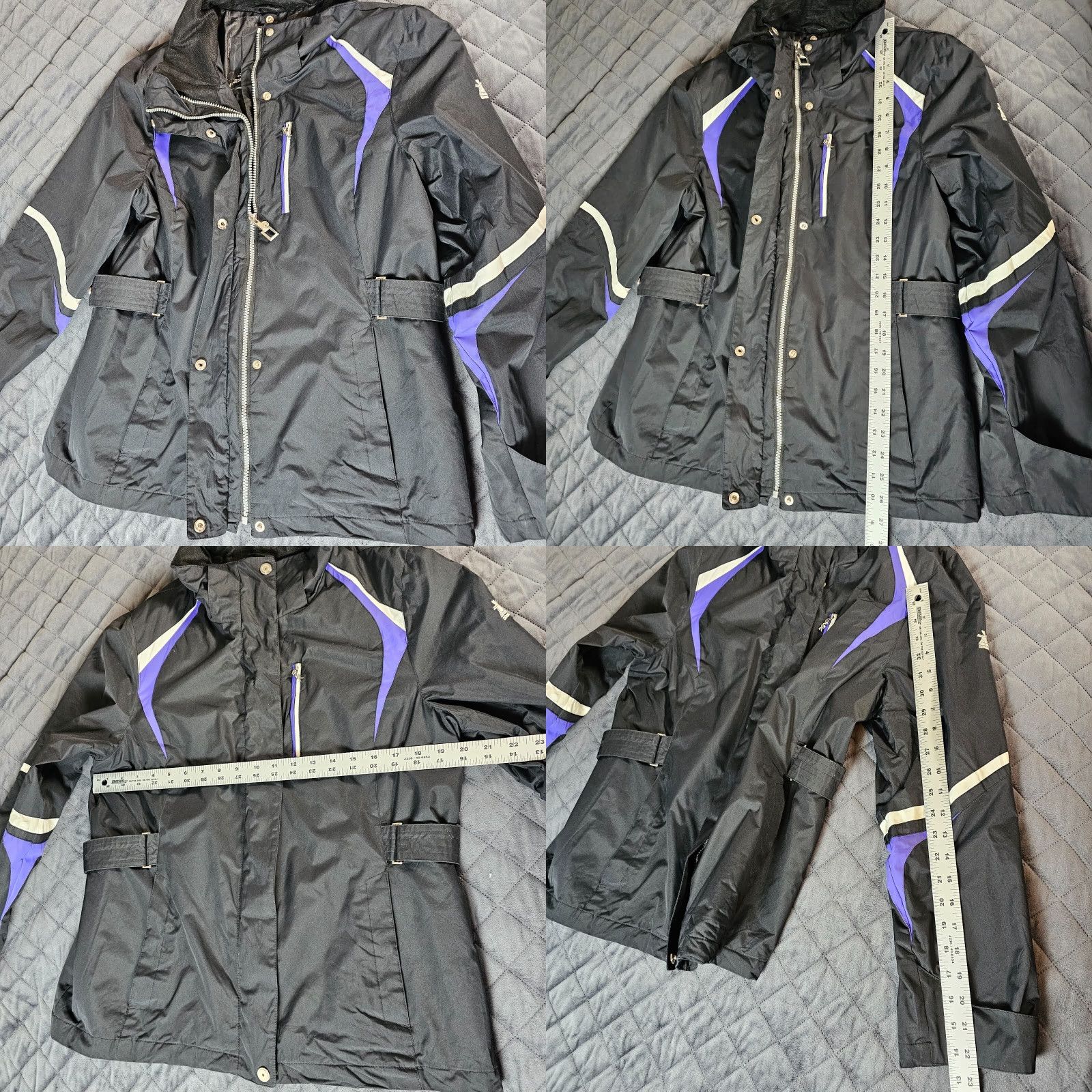 ZeroXposur ZeroXposur Coat Women's Medium Black Jacket Outdoor Snowboard Skiing Zip Snap Size M / US 6-8 / IT 42-44 - 8 Thumbnail