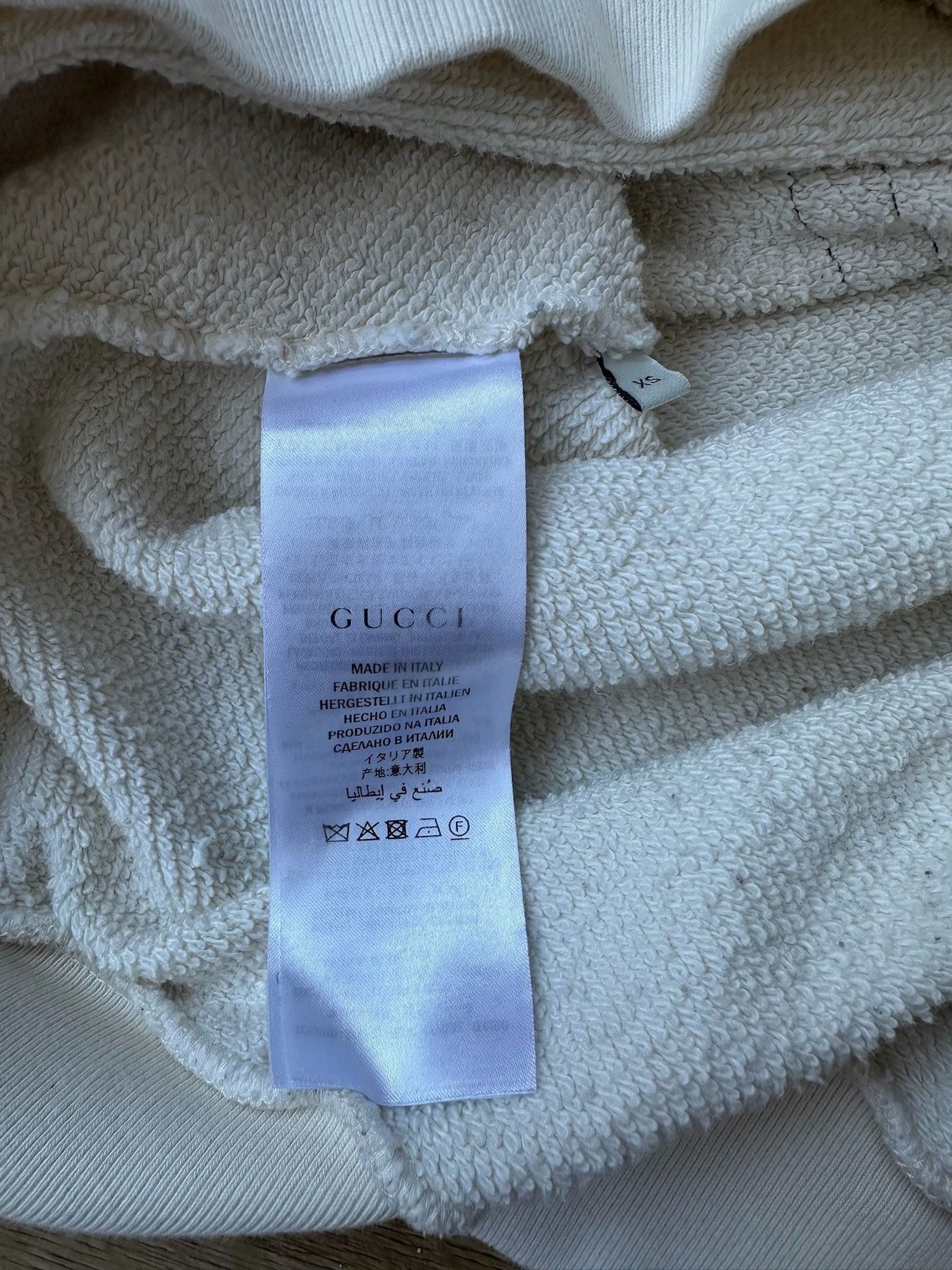 Gucci 🔥[SALE]🔥 Gucci Blade Logo And Sequins Tops White Hoodie Size XS / US 0-2 / IT 36-38 - 11 Thumbnail