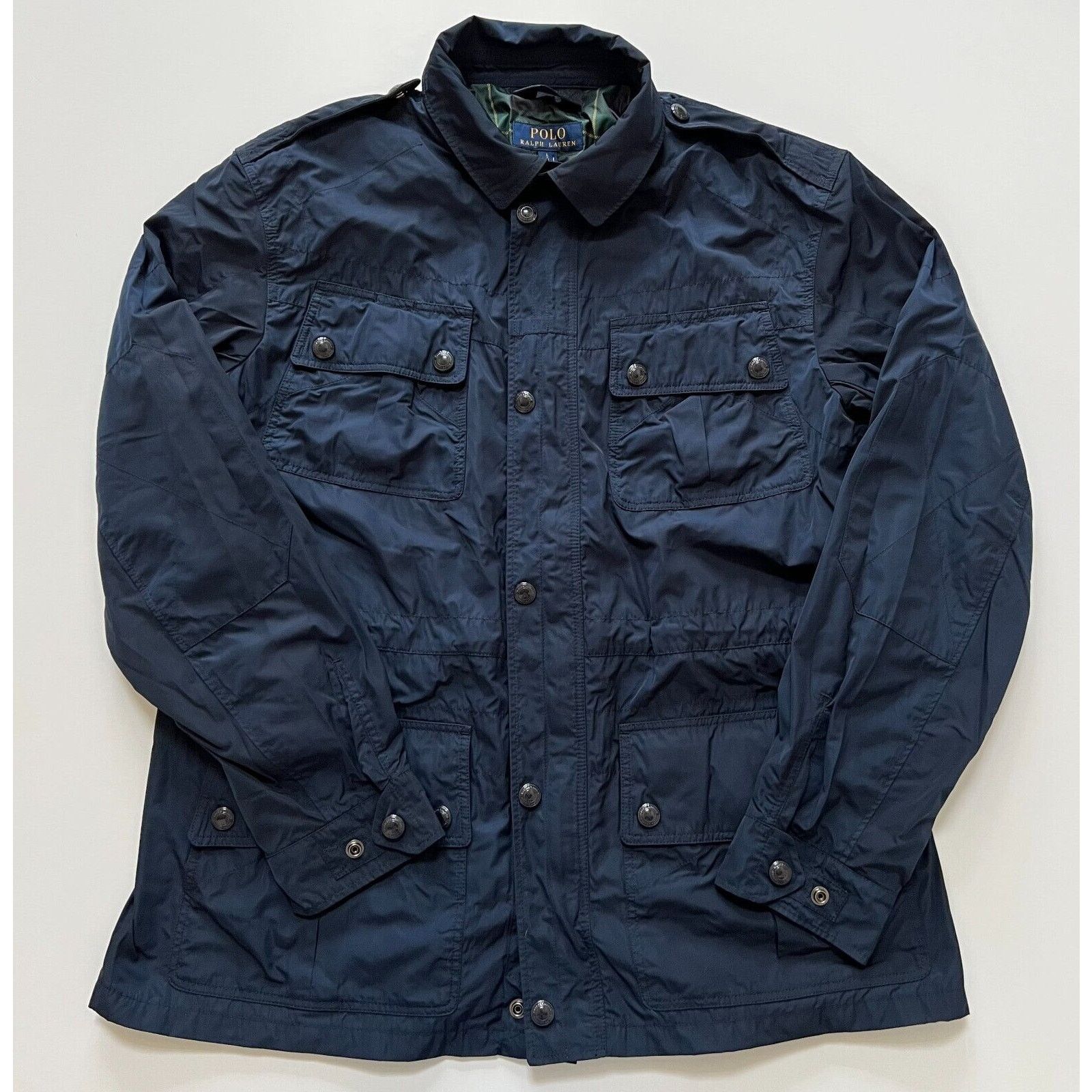 Polo Ralph Lauren Polo Ralph Lauren Multi Pocket Aviatr Navy Jacket Men Size L Size US L / EU 52-54 / 3 - 3 Thumbnail