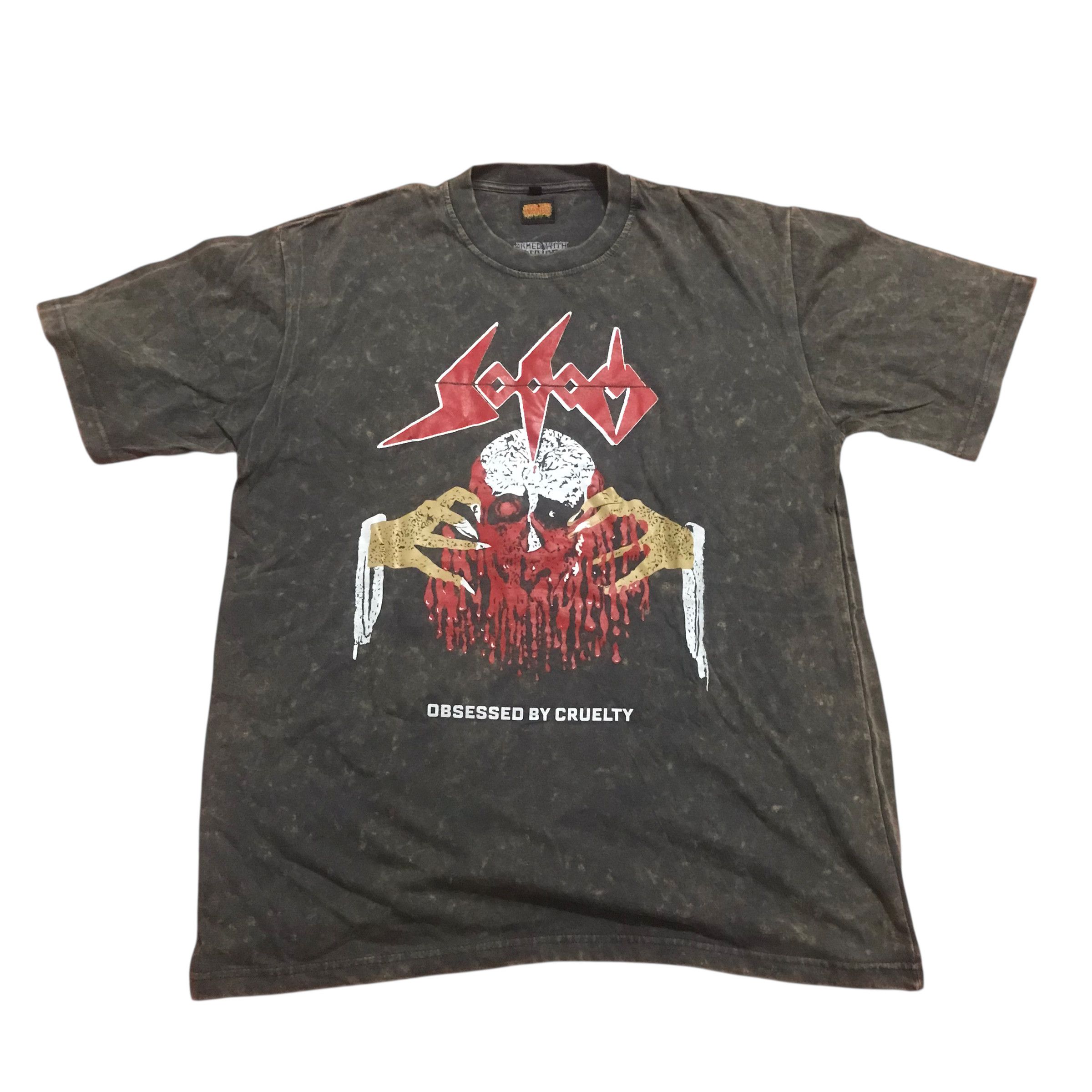 Band Tees Sodom obsessed by cruelty acid wash band tees Size US XL / EU 56 / 4 - 1 Thumbnail