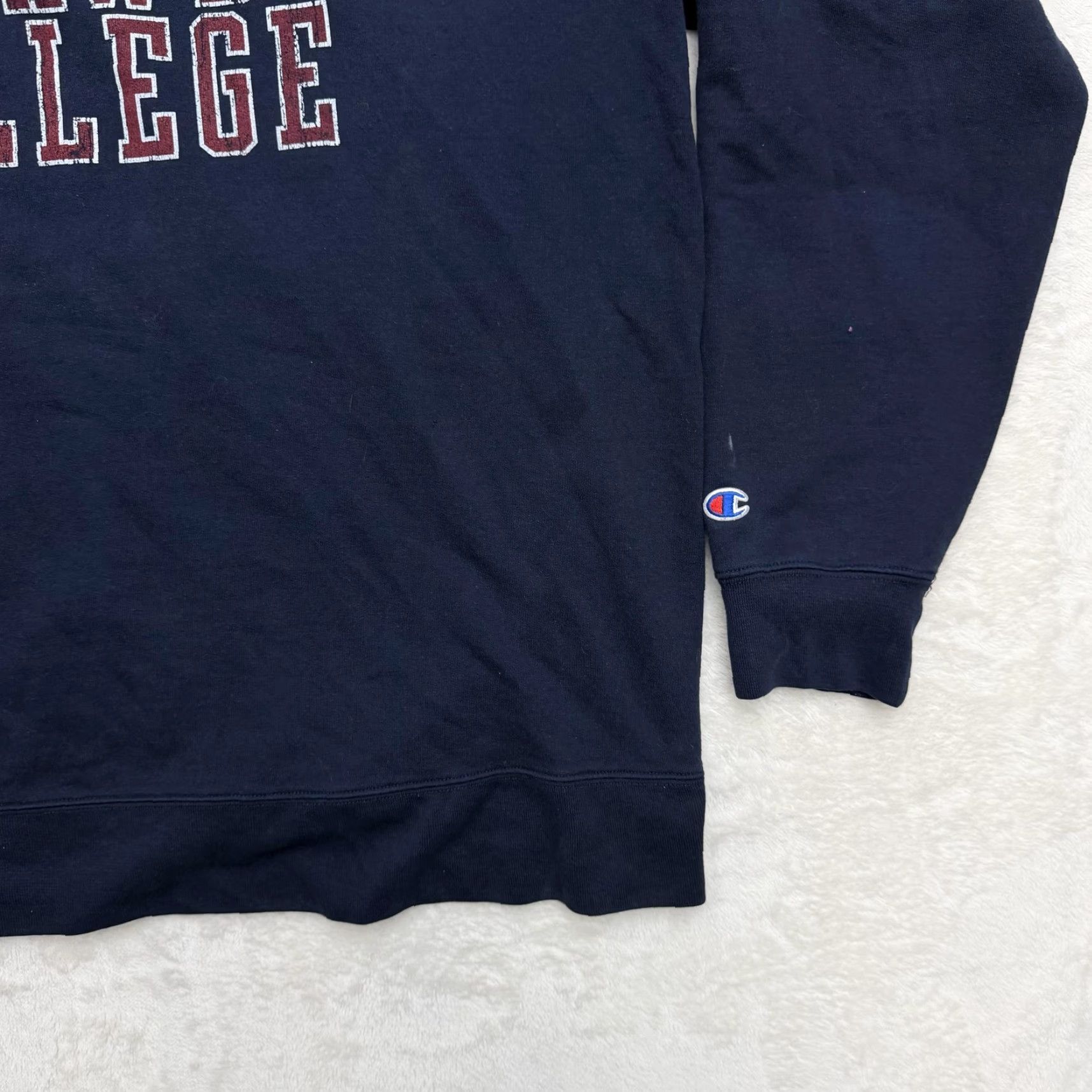 Champion Champion Catawba College Sweatshirt Men XL Blue 1/4 Zip Pullover Gym & Training Logo Graphic Print Shirts Mens Size US XL / EU 56 / 4 - 4 Thumbnail