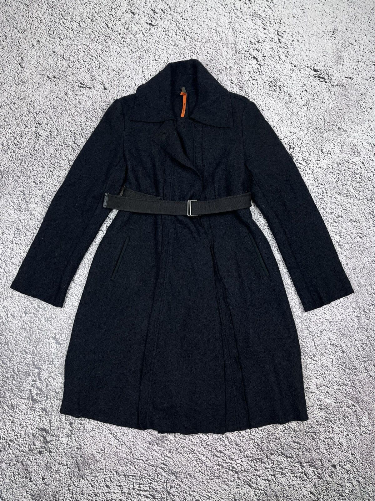 Cop Copine Cop Copine Matrix Wrap Wool Coat Gothic Avant-Garde Belted Size L / US 10 / IT 46 - 1 Thumbnail