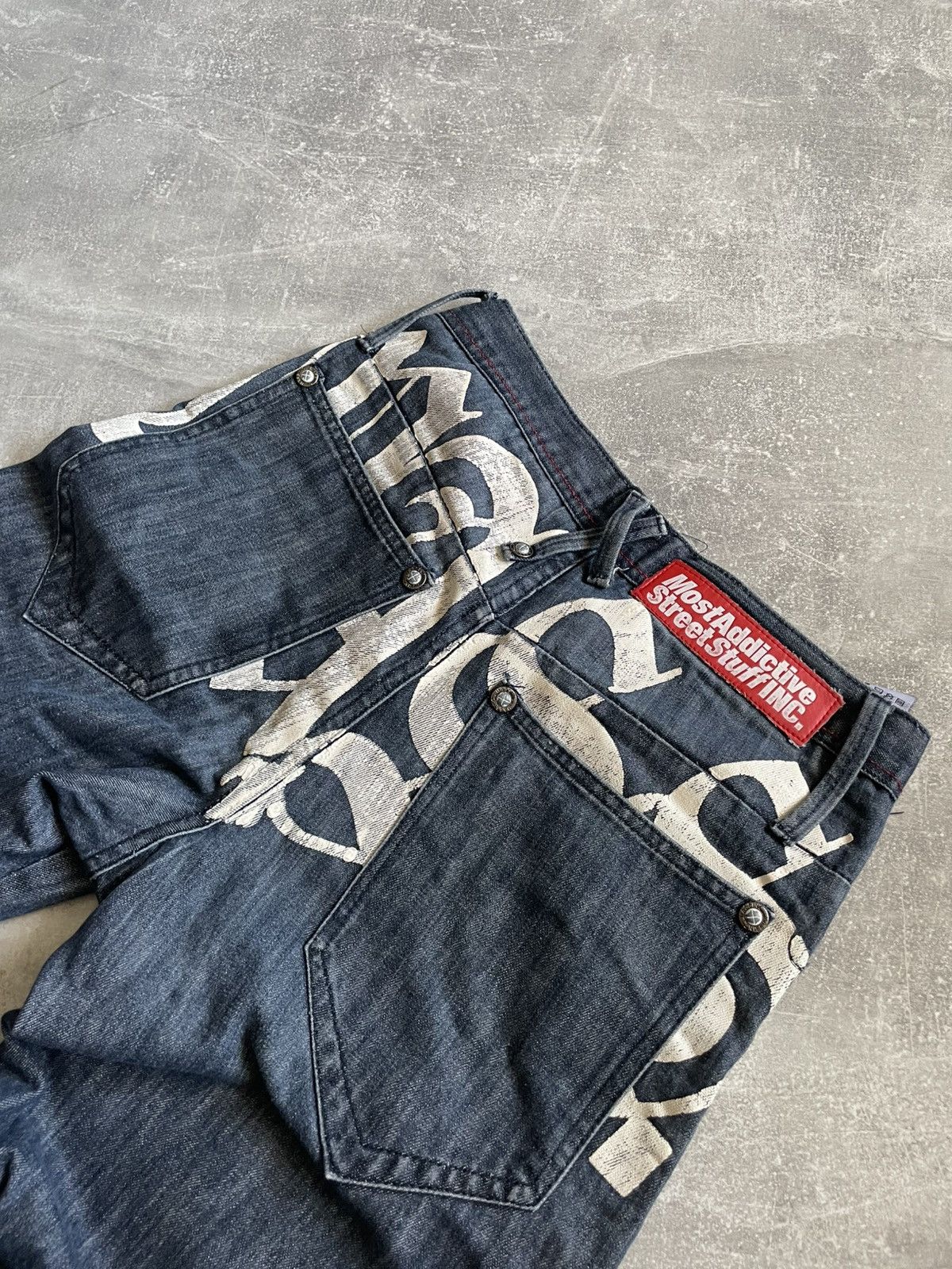 Japanese Brand 90s rap jeans og y2k street addictive wu eminem southpole Size US 28 / EU 44 - 3 Thumbnail