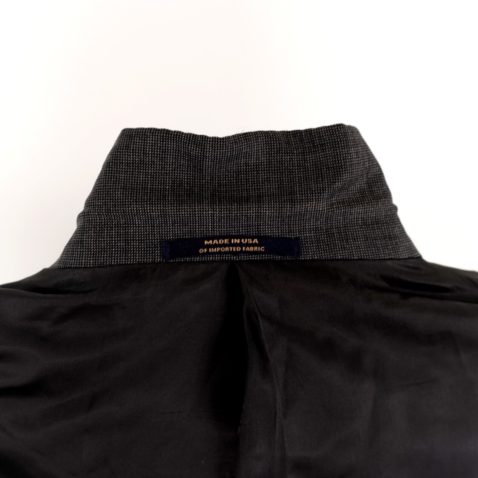 Hart Schaffner Marx Hart Schaffner Marx Gold Trumpeter Nordstrom Wool Check Gray Size 44L - 15 Thumbnail
