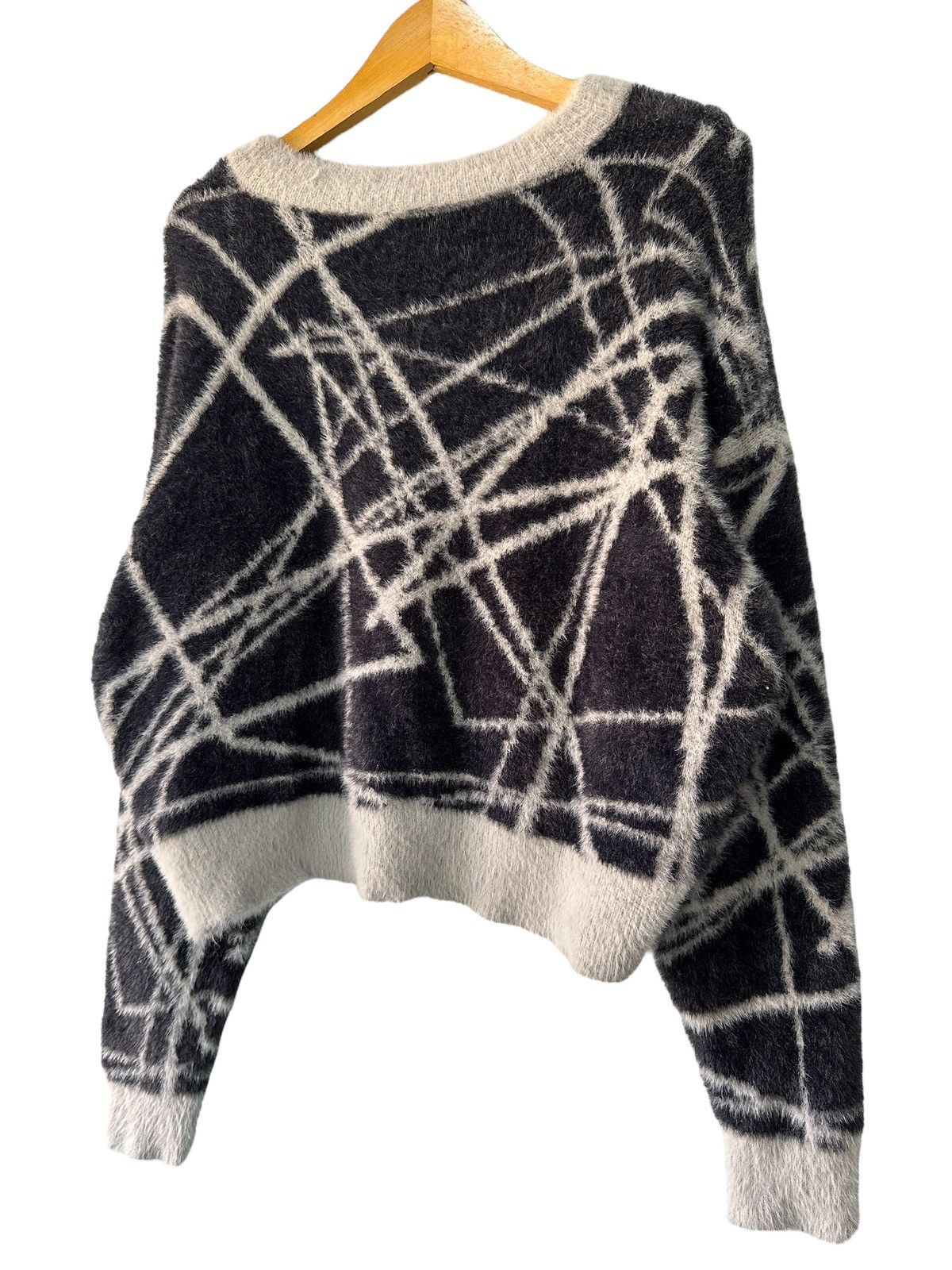 Beauty Beast DISTRESSED CROPPED LGB STYLE MOHAIR Abstract Knit Grunge Size US L / EU 52-54 / 3 - 6 Thumbnail