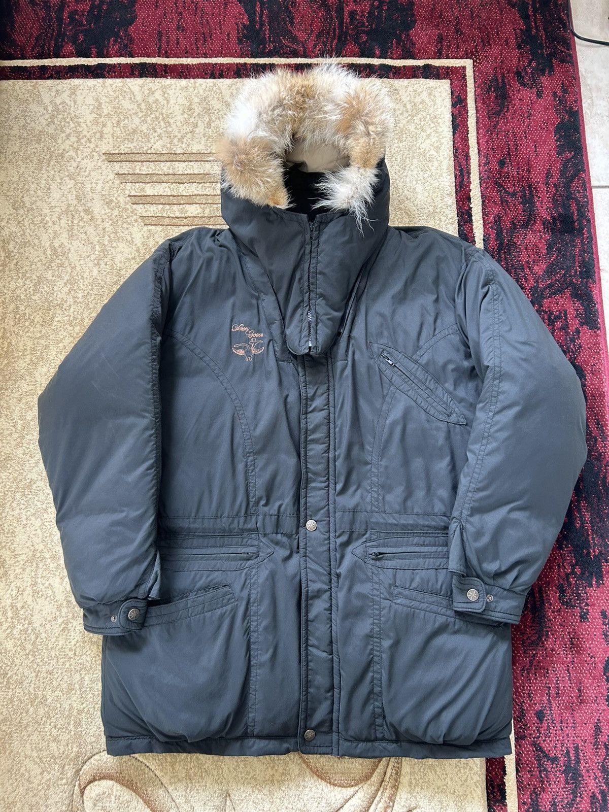 Canada Goose Vintage 80s Canada Goose Snow Goose Down Expedition Parka Size US XL / EU 56 / 4 - 2 Thumbnail
