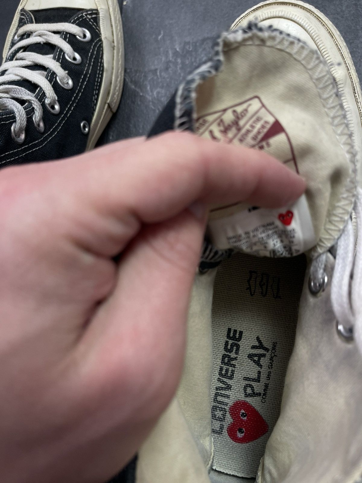 Comme des Garcons × Comme des Garcons PLAY × Streetwear COMME DES GARÇONS CONVERSE Size US 5 / EU 37 - 16 Thumbnail