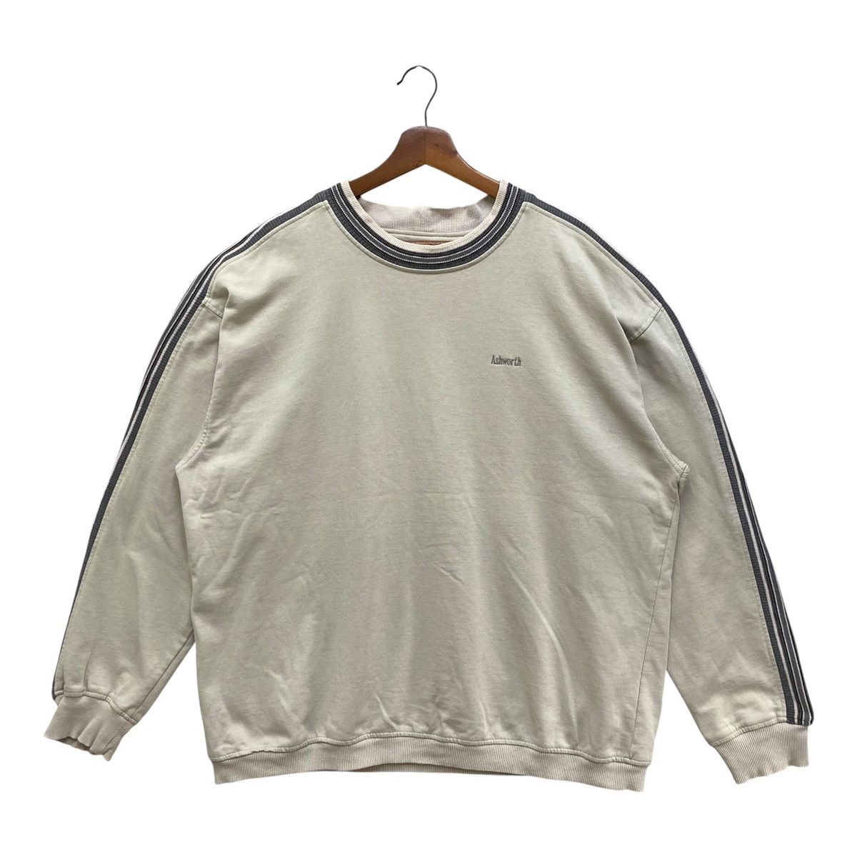 Ashworth Vintage Ashworth Sweatshirt Made in USA Size XL Beige Khaki Size US XL / EU 56 / 4 - 6 Thumbnail