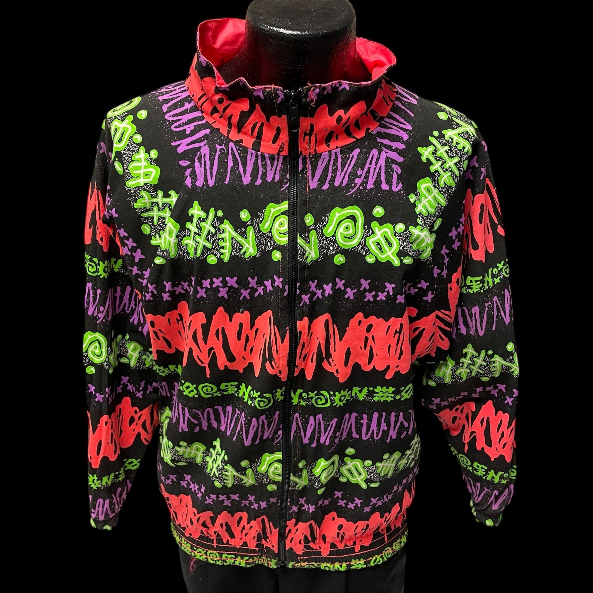Ocean Pacific NOS New Vtg Ocean Pacific NEON Pink REVERSIBLE Windbreaker Size US M / EU 48-50 / 2 - 3 Thumbnail