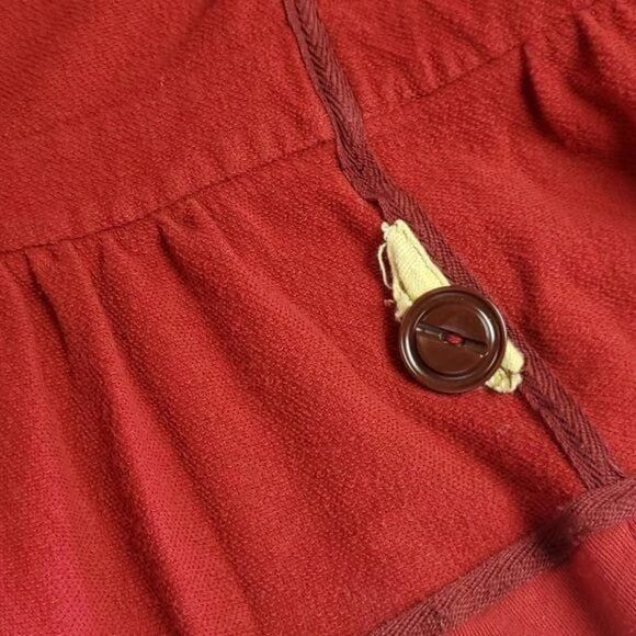 Vintage Allihop Vintage Gathered Waist Flared Accented Button Long S Size S / US 4 / IT 40 - 9 Thumbnail