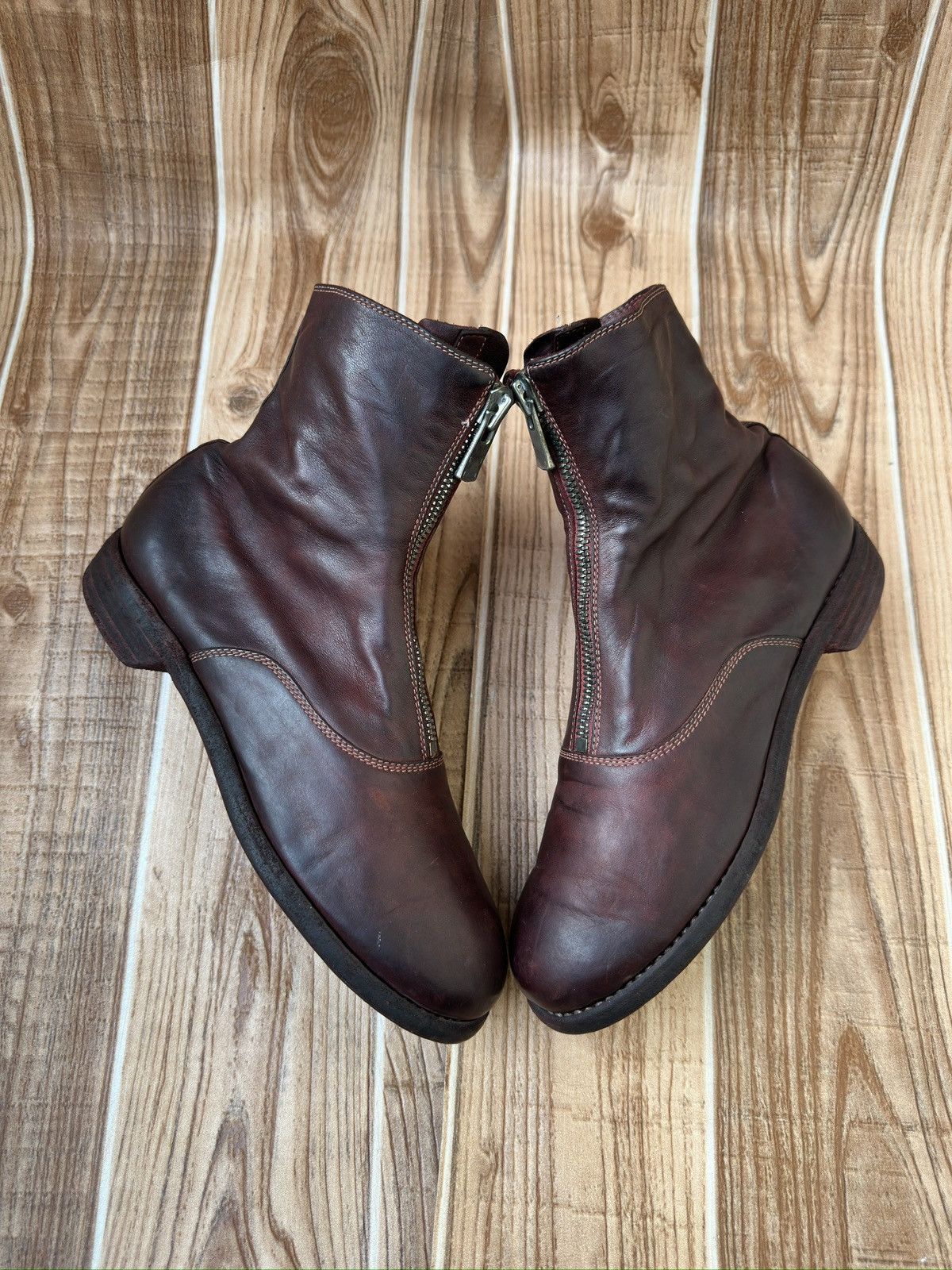 Guidi Guidi 210 Soft Horse Leather Front Zip up Boots Size US 7 / IT 37 - 5 Thumbnail
