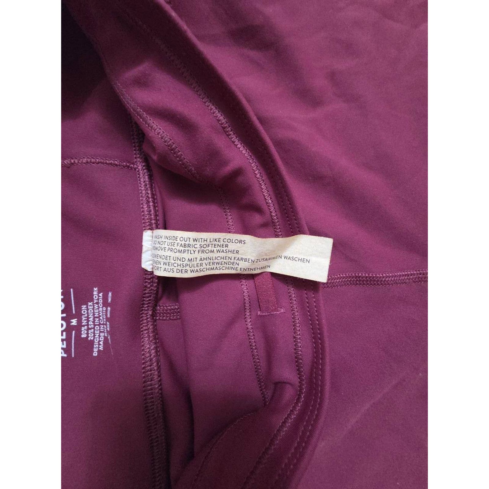 Peloton Peloton Move Mission Rib Insert Crop Leggings Purp M A001159 Size 22" - 6 Thumbnail