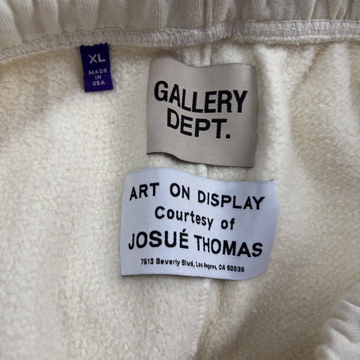 Gallery Dept. Gallery Dept Cream Paint Splattered Flare Sweats Size XL Size US 36 / EU 52 - 3 Thumbnail