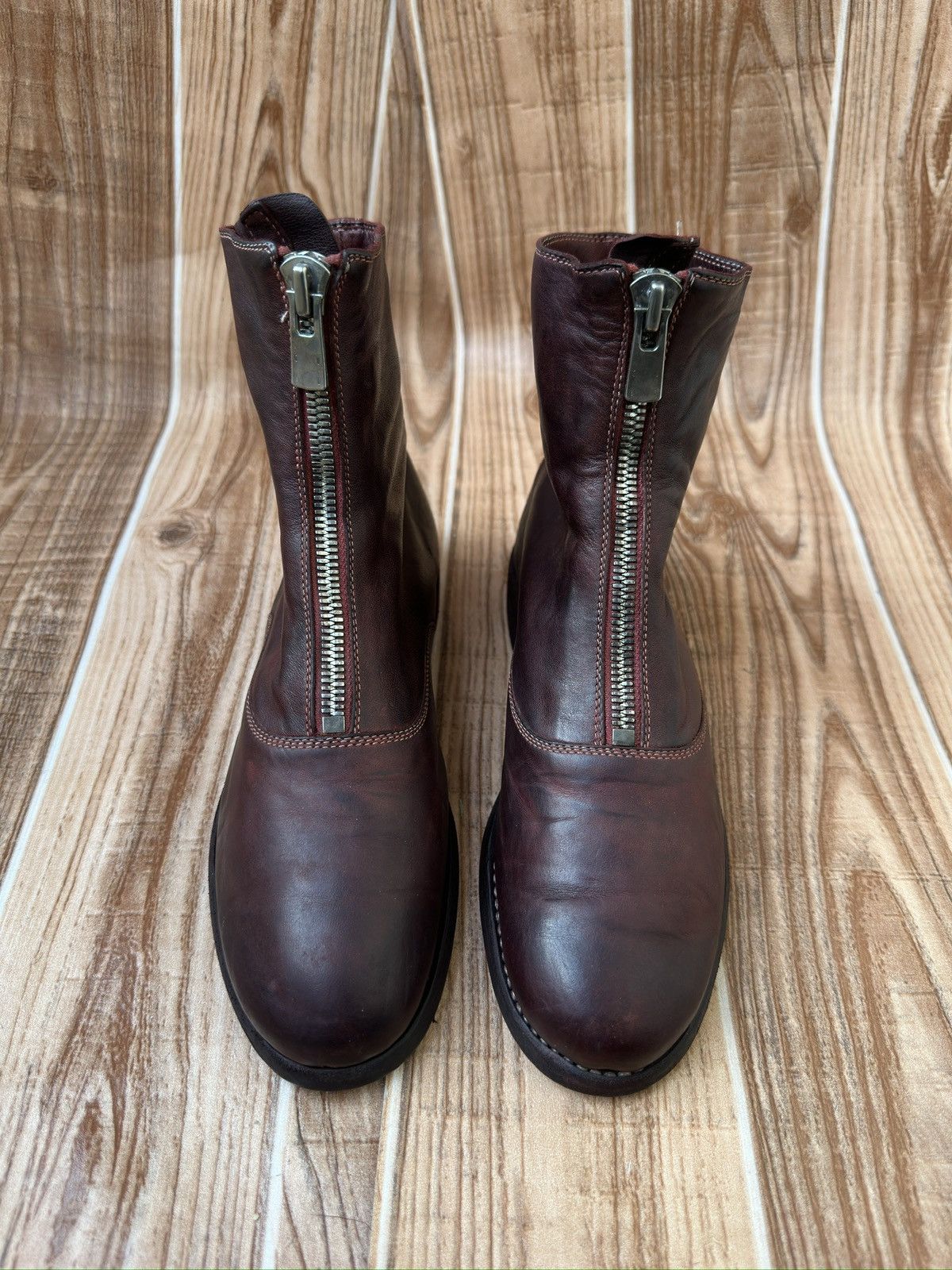 Guidi Guidi 210 Soft Horse Leather Front Zip up Boots Size US 7 / IT 37 - 3 Thumbnail