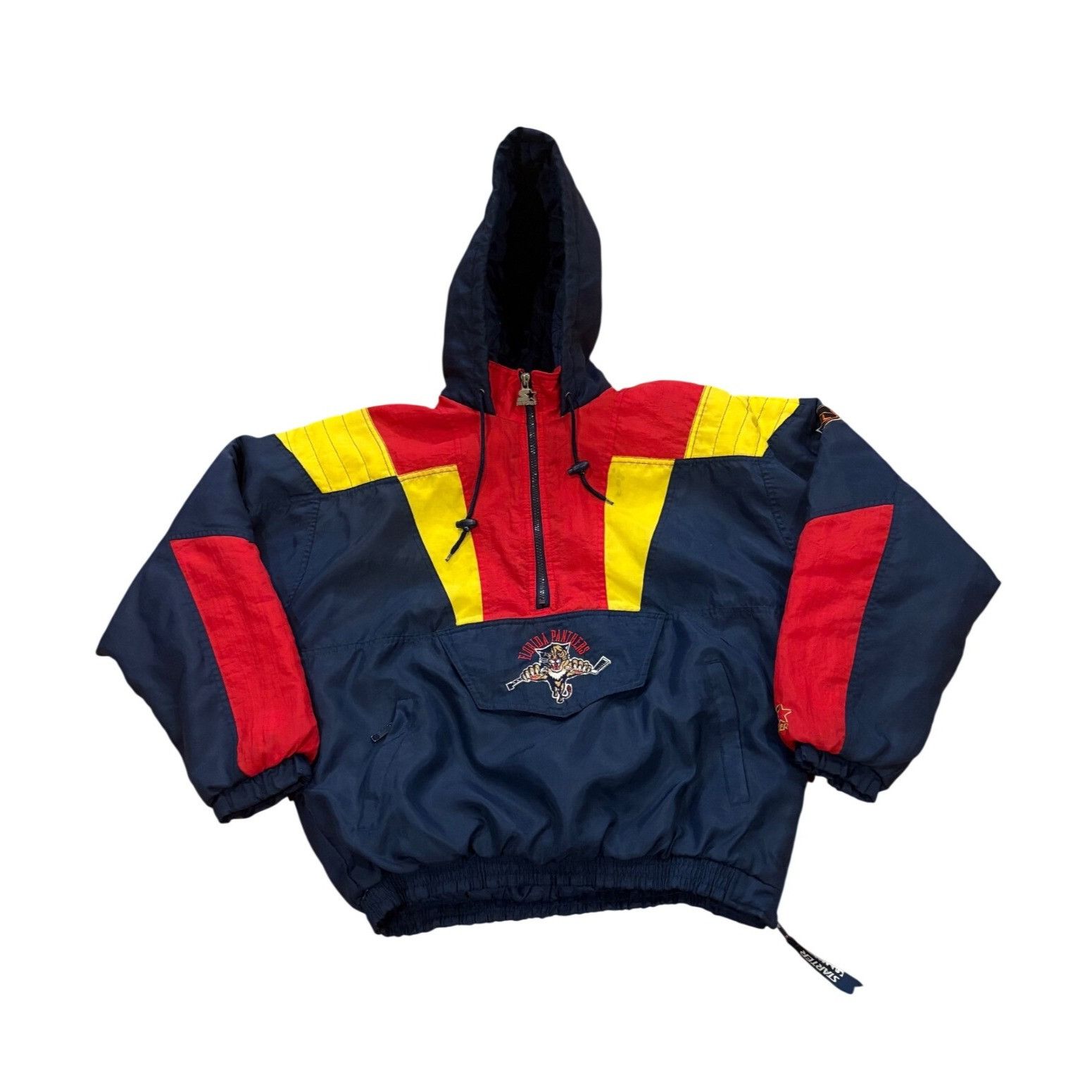 Starter Vintage 90s Starter Florida Panthers NHL Hockey Hooded Puffe Size US M / EU 48-50 / 2 - 1 Thumbnail