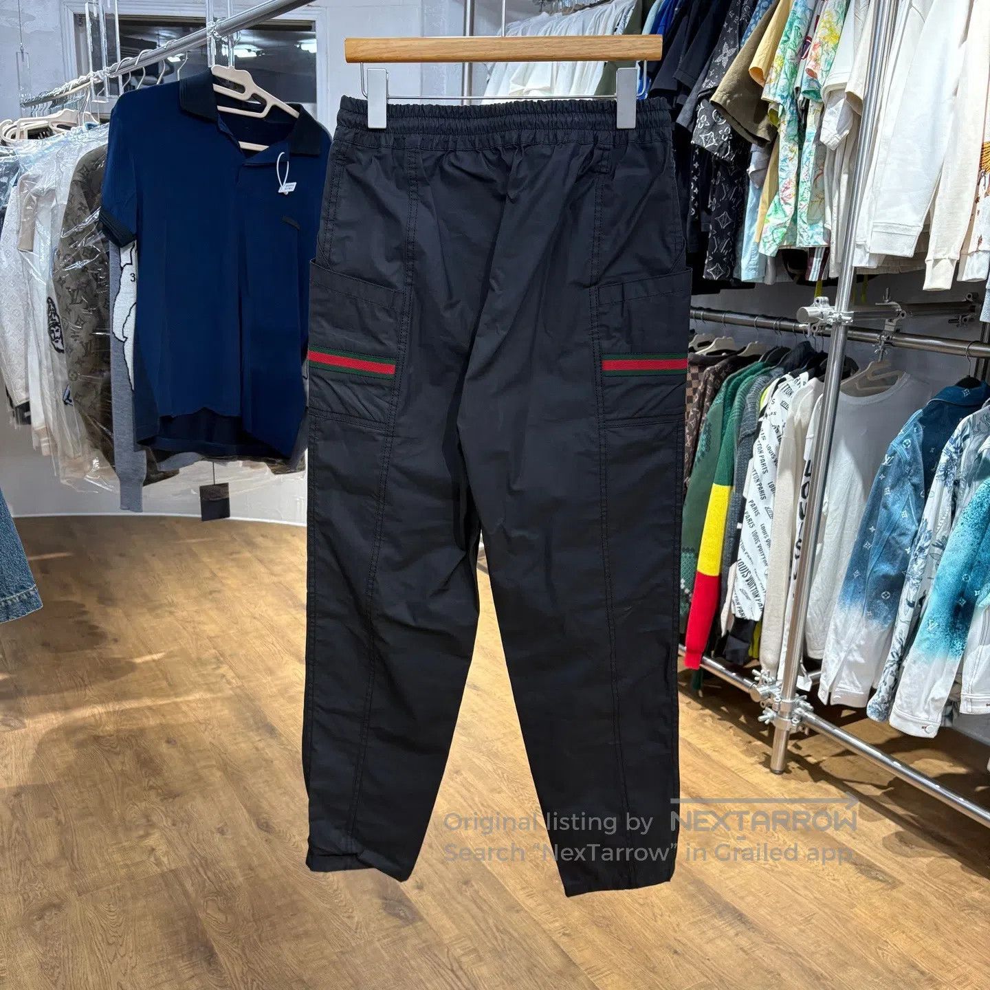 Gucci Guicci Side Logo Work Pants Size US 27 - 2 Thumbnail