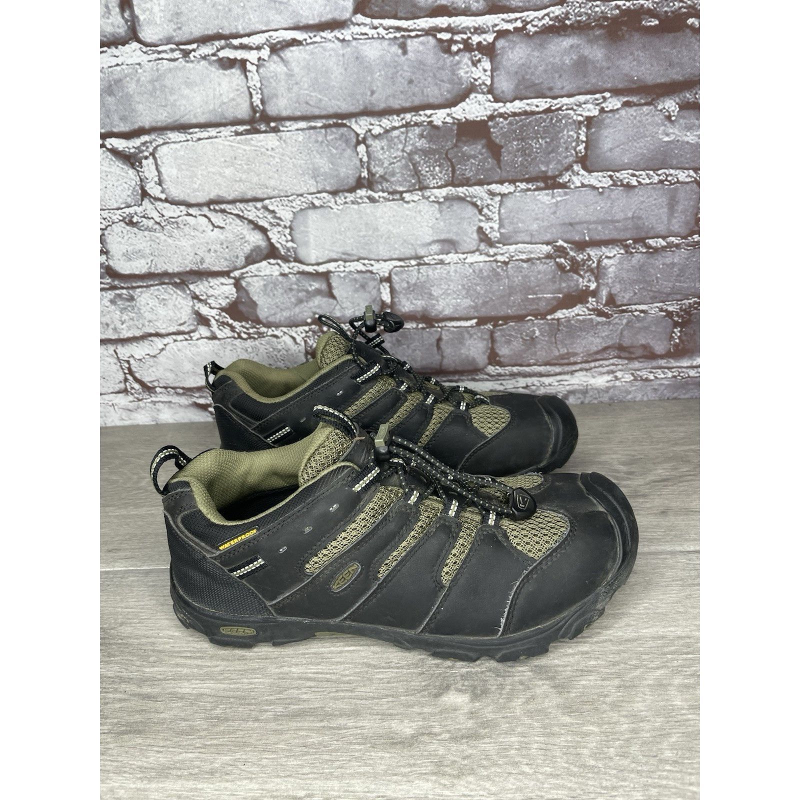 KEEN KEEN 1011760 Koven Olive Black Green Hiking Waterproof Shoes Size US 5.5 / EU 38 - 14 Thumbnail