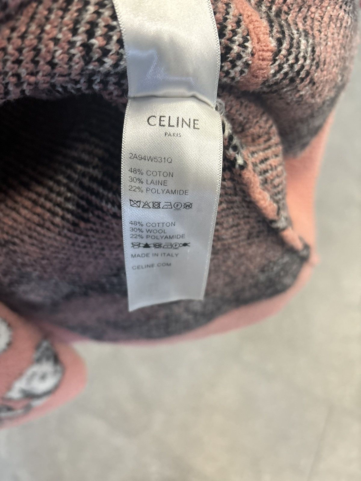 Celine CÉLINE PINK COTTON JACQUARD BRAIN ON DALMATIAN CARDIGAN Size US XL / EU 56 / 4 - 6 Thumbnail