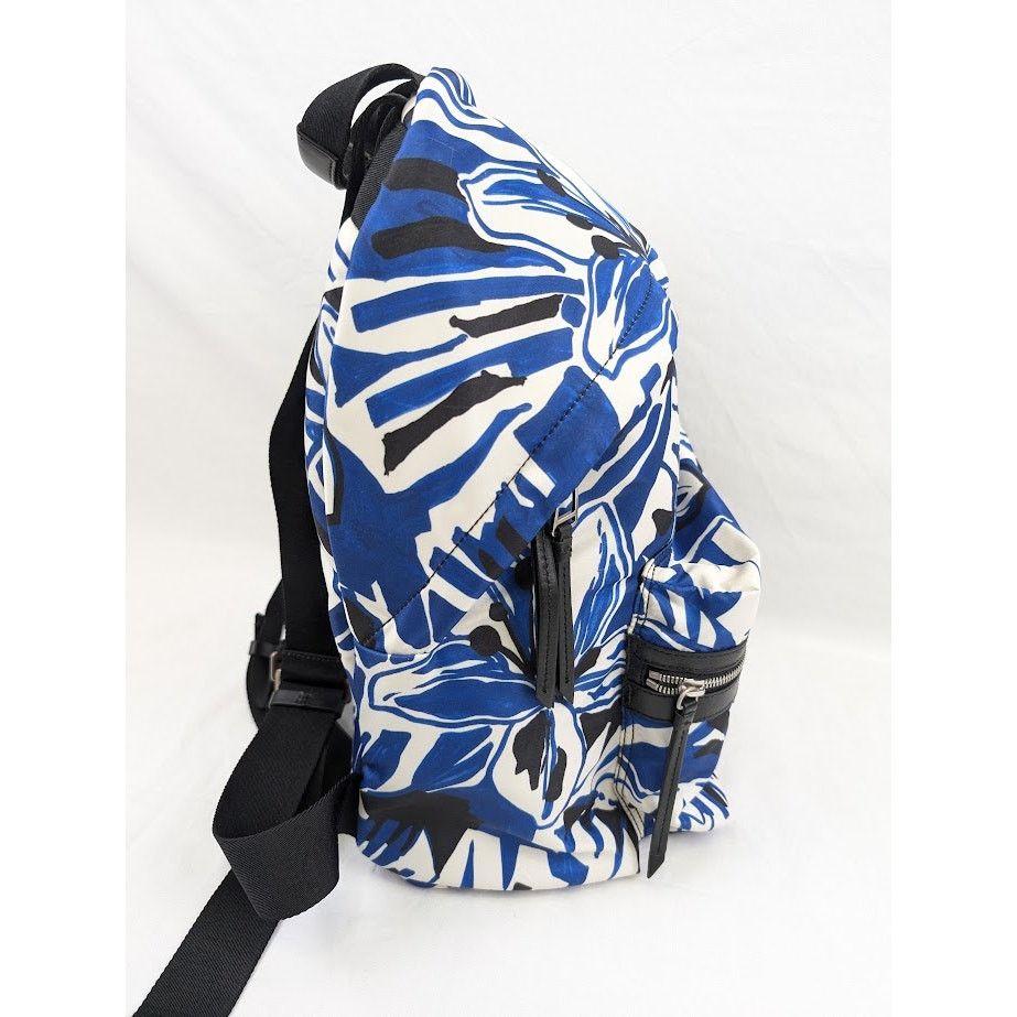Palm Angels o1rshd1 Size: OS / Macro Hibiscus Backpack in Blue/Off White Size ONE SIZE - 11 Thumbnail
