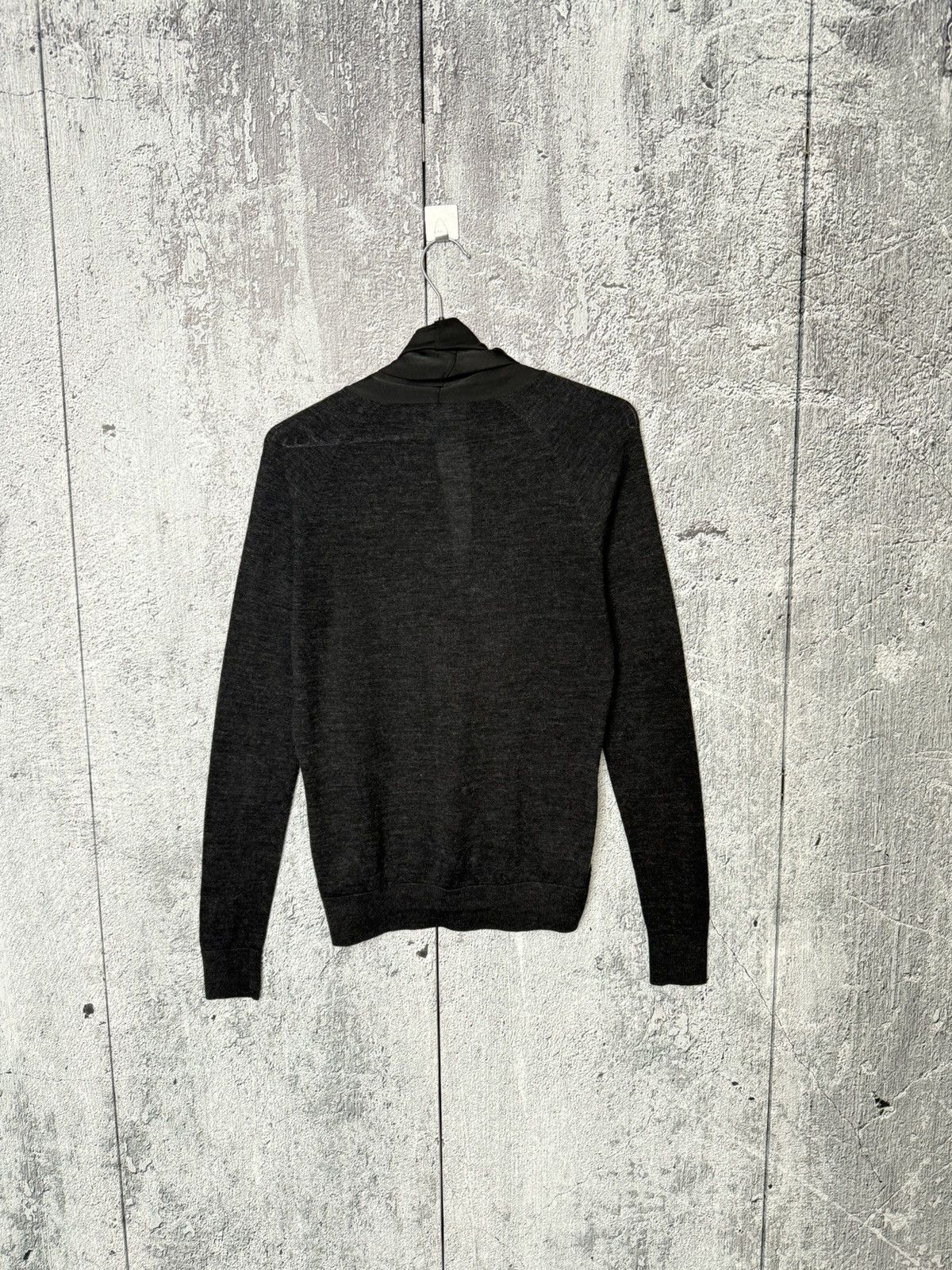 Allsaints AllSaints Rola Panel Black Merino Wool Cardigan Jumper sz S Size S / US 4 / IT 40 - 7 Thumbnail