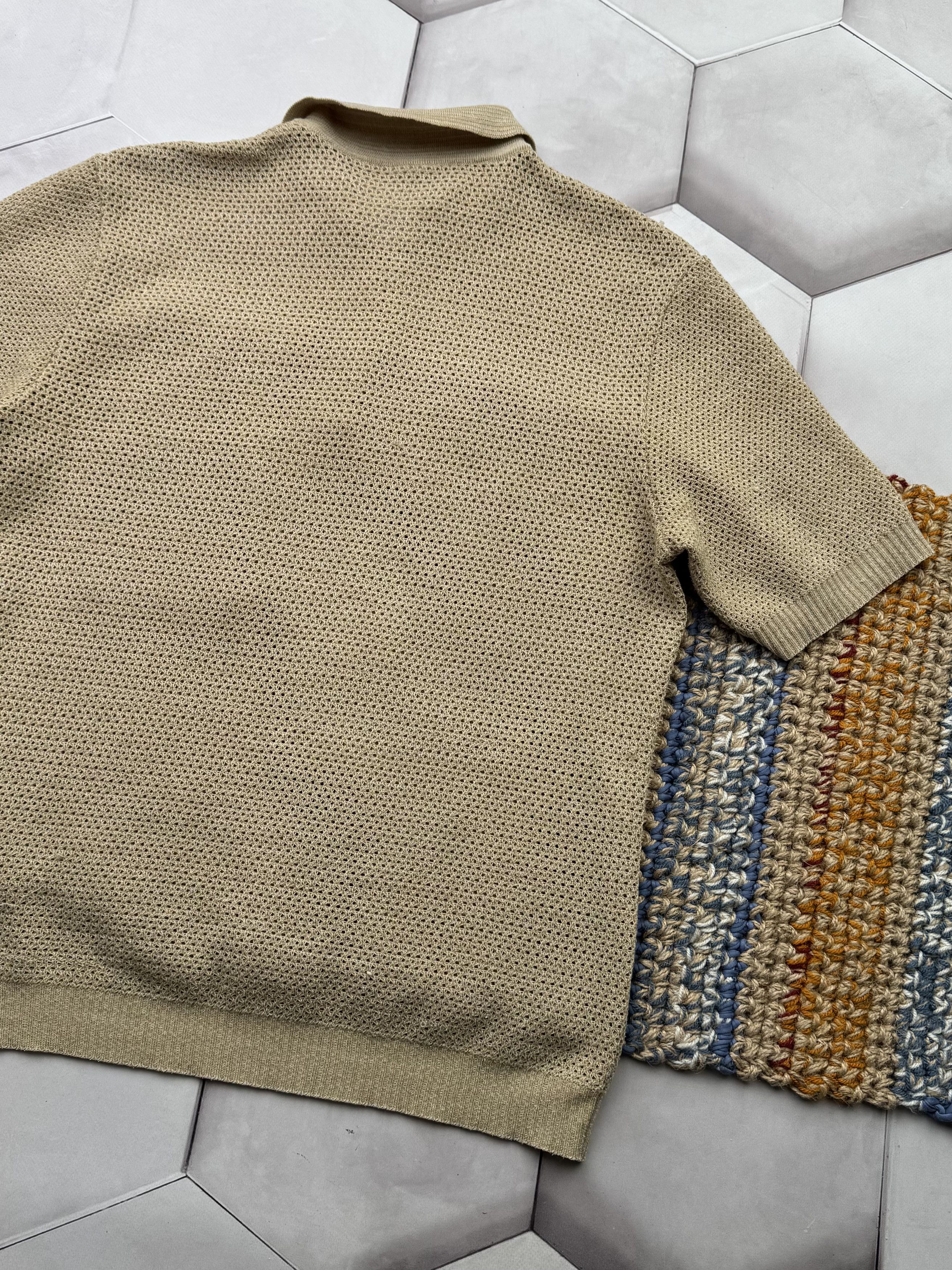 Vintage Vintage Mesh Retro Polo T-Shirt (E4) Size US S / EU 44-46 / 1 - 9 Thumbnail