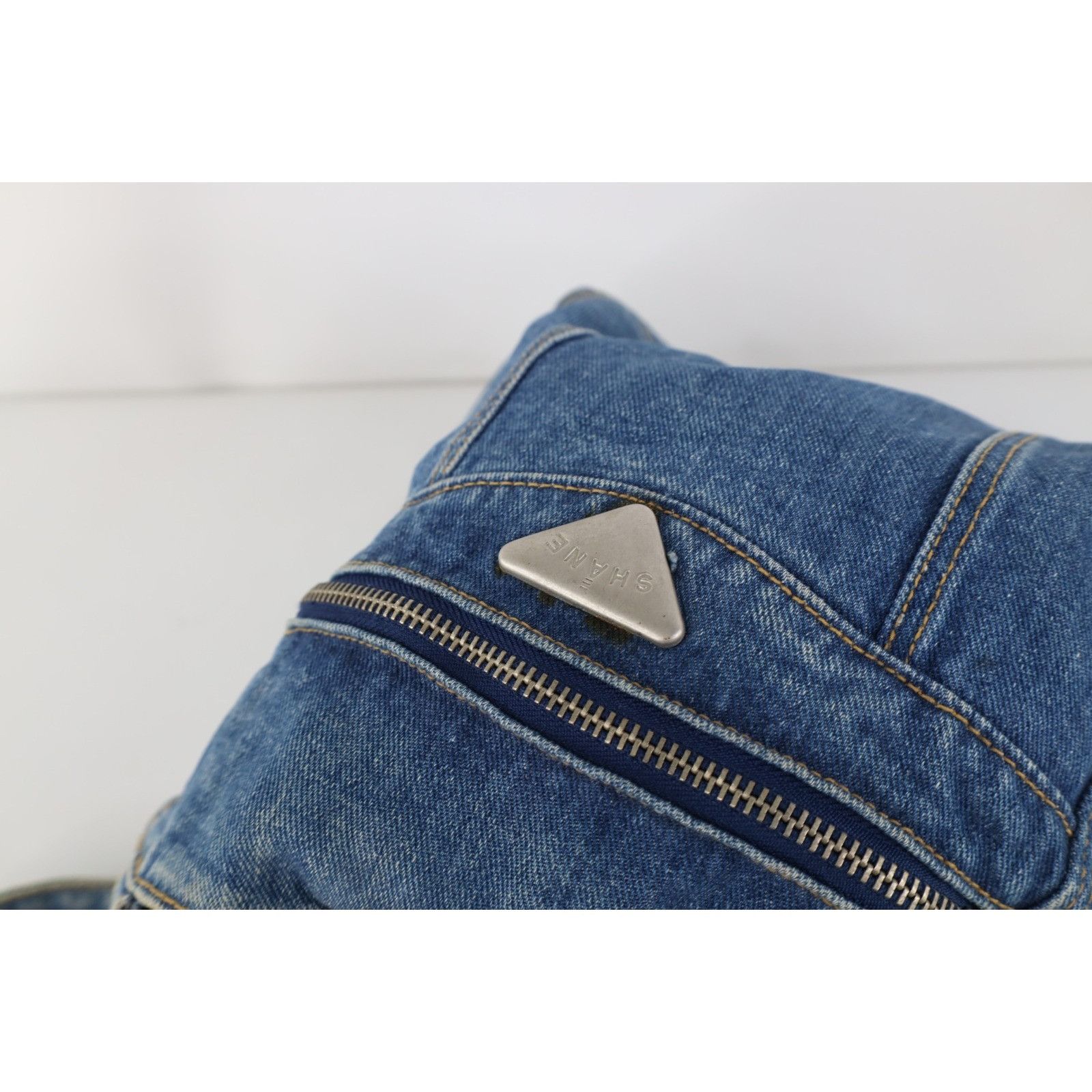 Vintage Vintage 90s Babydoll Streetwear Denim Jean Handled Purse Bag Size ONE SIZE - 9 Thumbnail