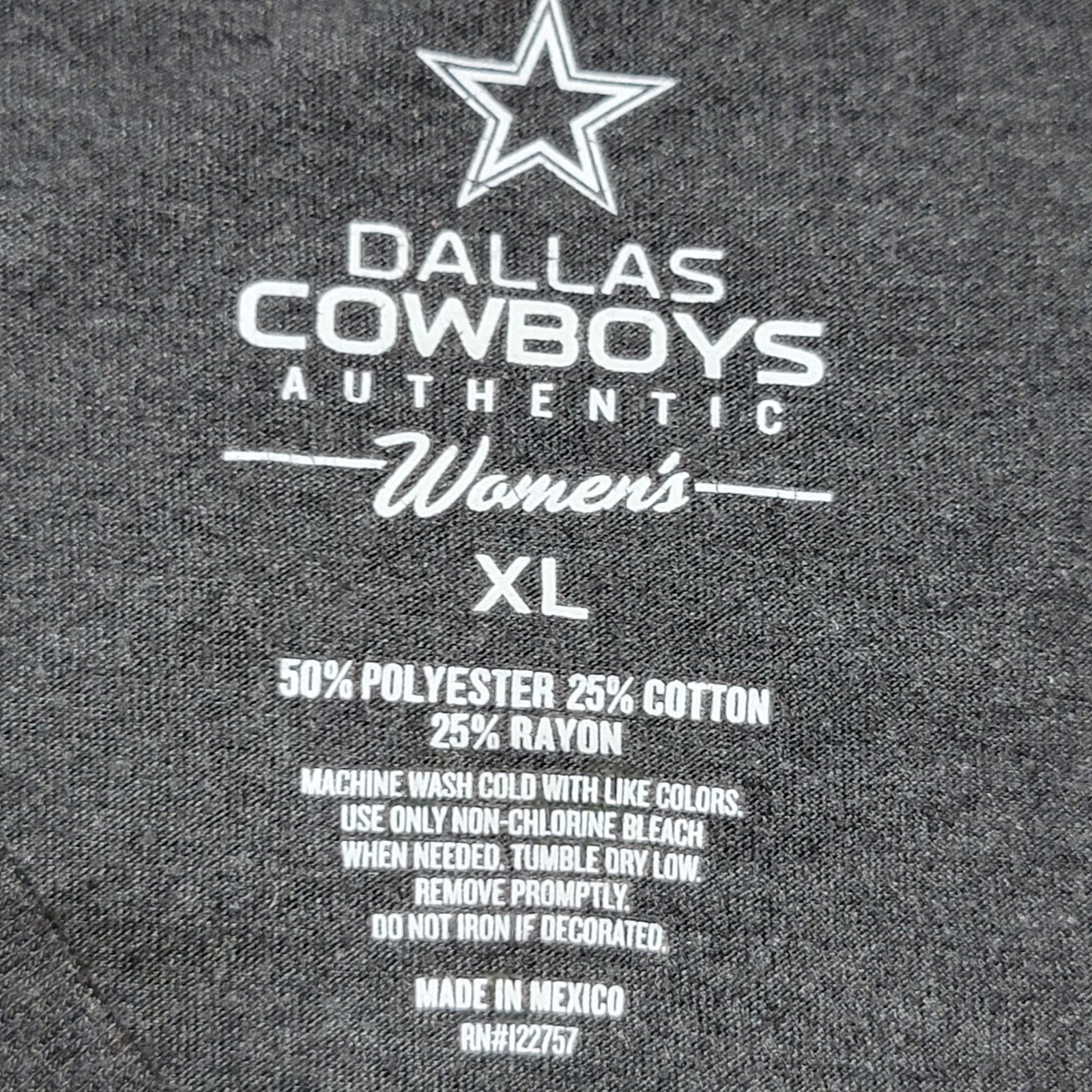 Other Dallas Cowboys Authentic Women's V-Neck Tee - Size XL Size XL / US 12-14 / IT 48-50 - 4 Thumbnail