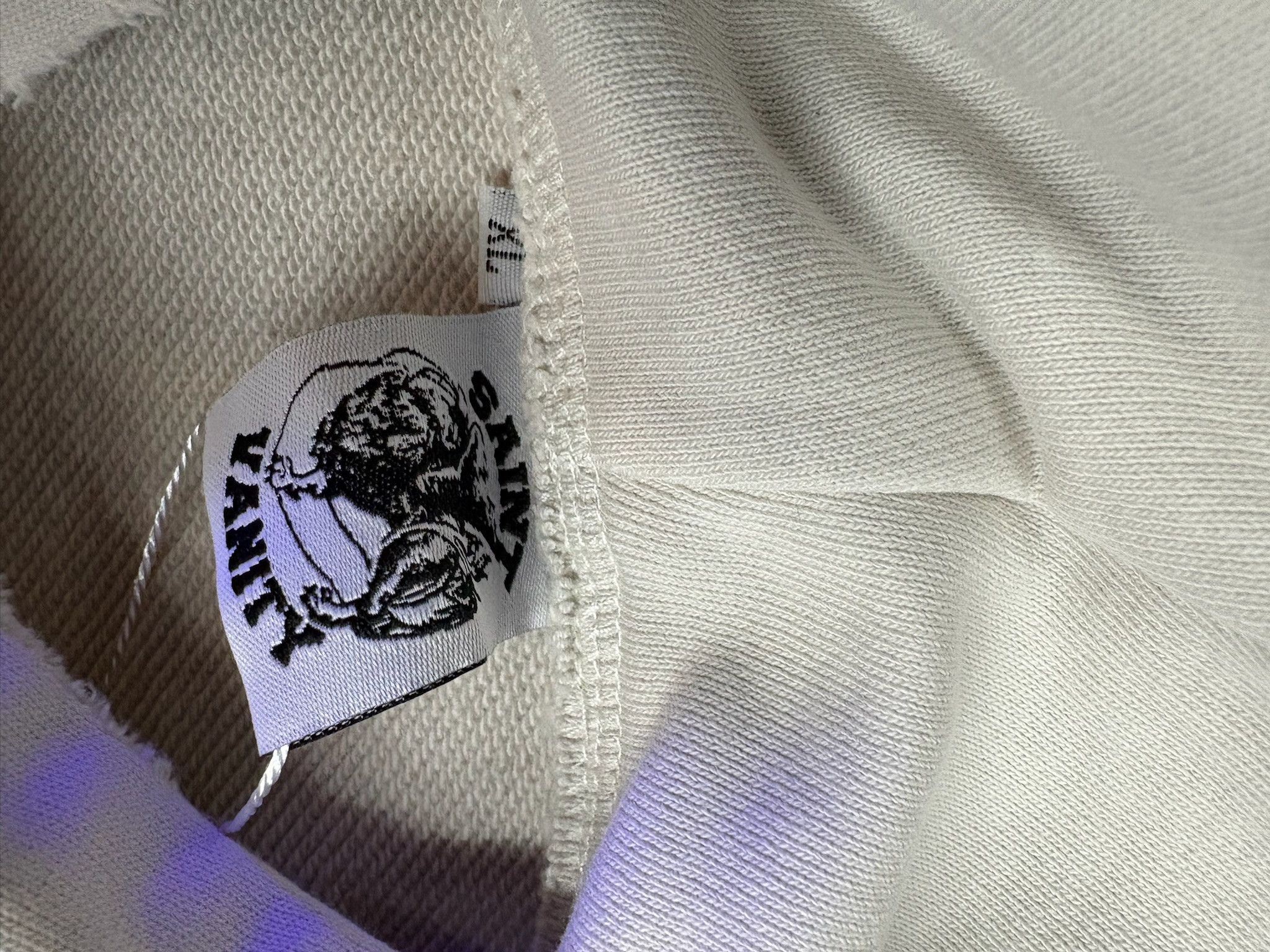 Saint Vanity Saint Vanity "Vain Life" Hoodie (Cream) Size US XL / EU 56 / 4 - 3 Thumbnail