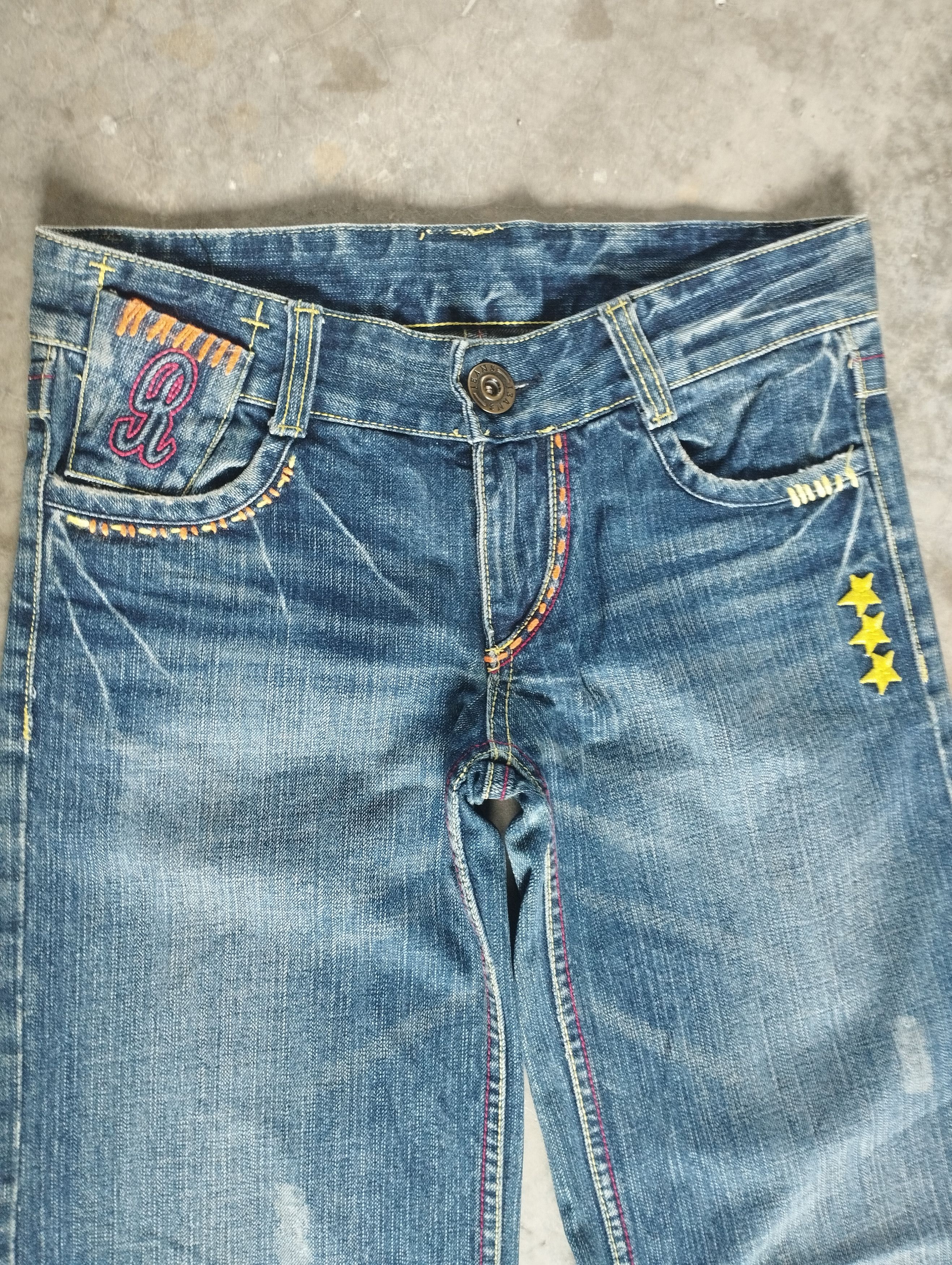 Evisu × If Six Was Nine × Japanese Brand Super Flare Jeans Japan Embroidered Riobera Bootcut Jeans Size US 29 - 4 Thumbnail
