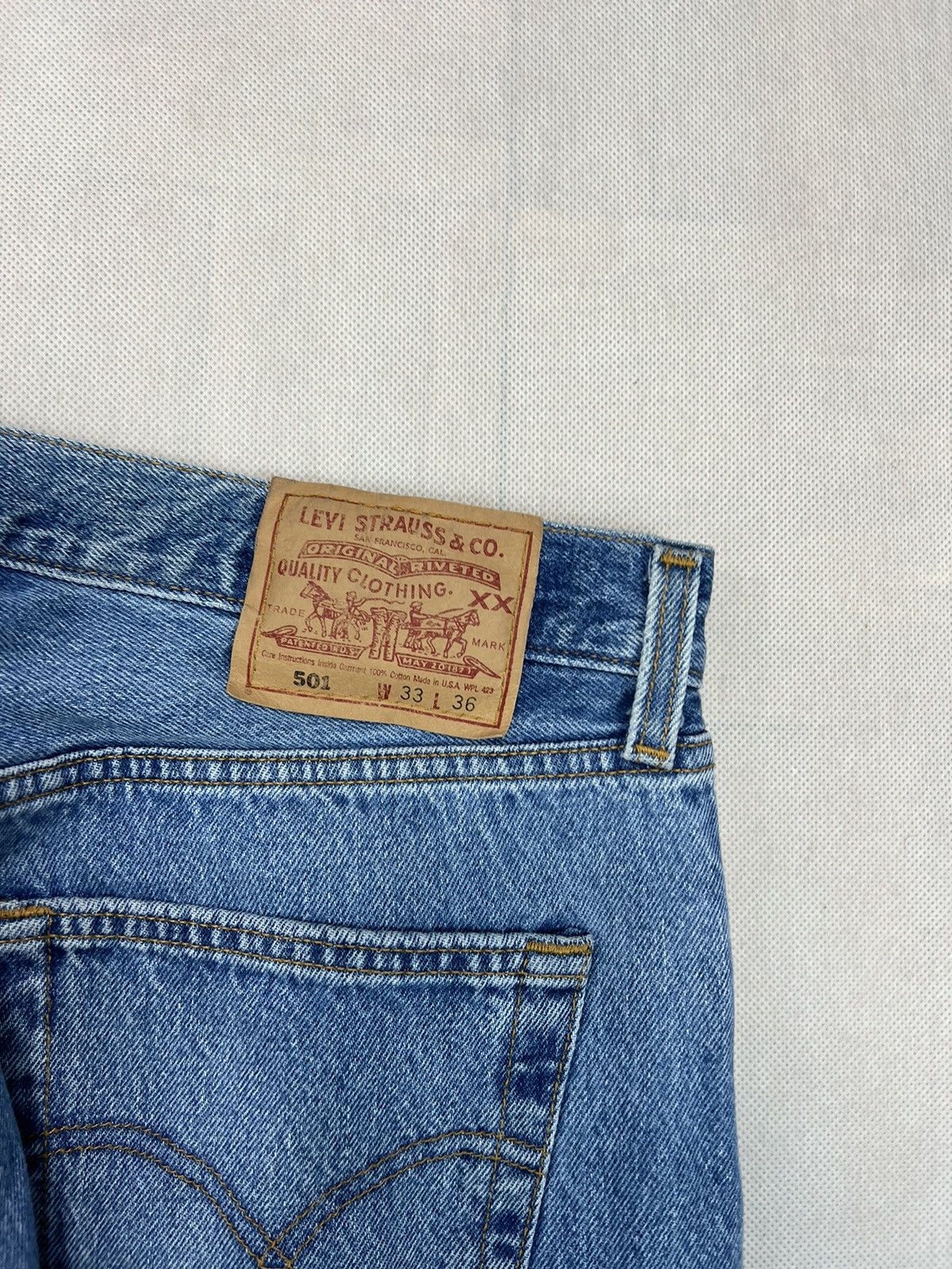 Levi's × Vintage Pants Levi’s 501 baby blue 33/36 Size US 33 - 3 Thumbnail