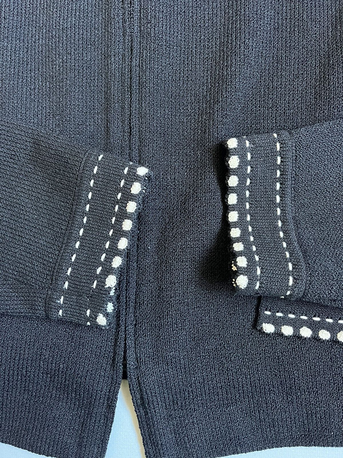 St. John ST.JOHN Collection Marie Gray Knit Wool Viscose Zip Jacket Size M / US 6-8 / IT 42-44 - 11 Thumbnail