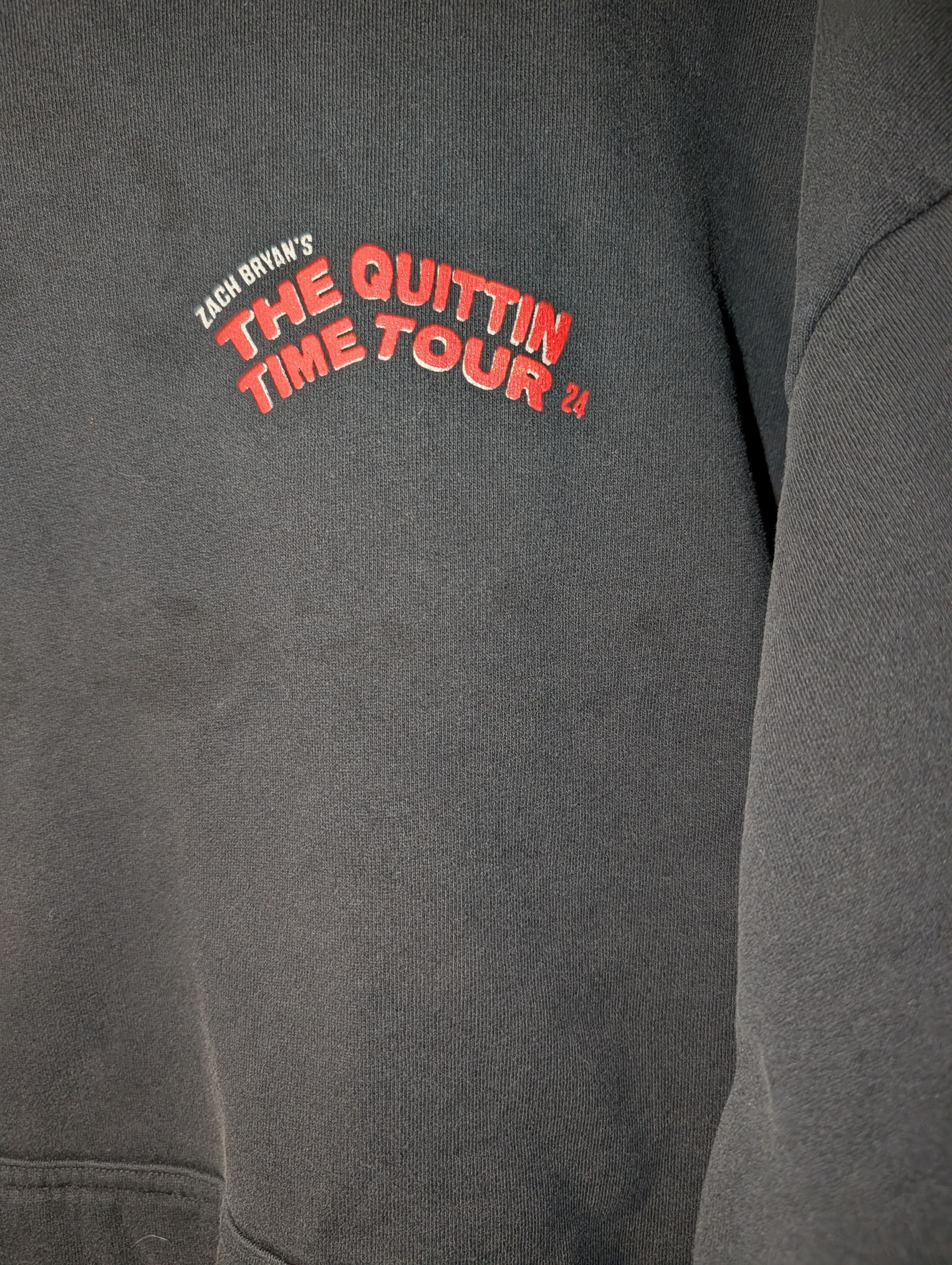 Band Tees Official Zach Bryan The Quittin' Time Tour 24 Hoodie Size US XL / EU 56 / 4 - 7 Thumbnail