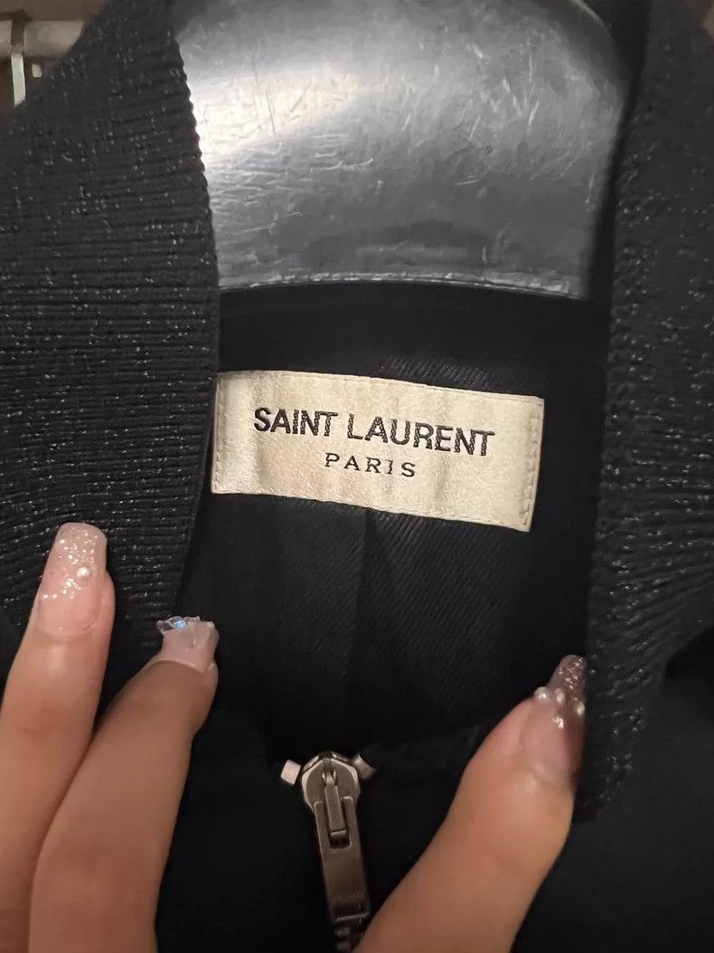 Saint Laurent Paris Saint Laurent Shark Embroidered Bomber Jacket- Size US M / EU 48-50 / 2 - 3 Thumbnail