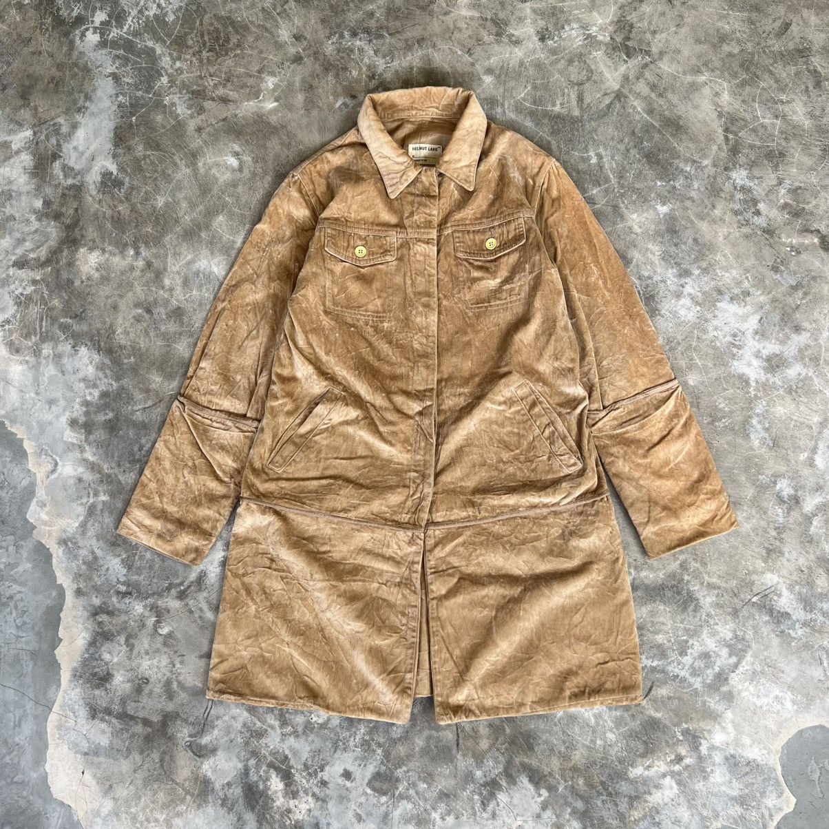Helmut Lang 1997’s Helmut Lang GTR Velvet Coats Jacket Size M / US 6-8 / IT 42-44 - 1 Thumbnail