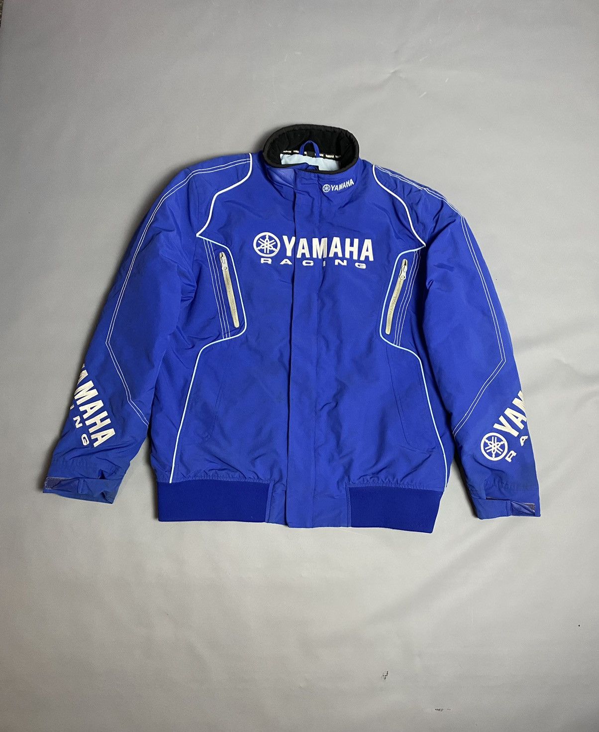 Yamaha VTG Yamaha Racing Padded Bomber Jacket Blue Moto Size Men XL Size US XL / EU 56 / 4 - 1 Thumbnail