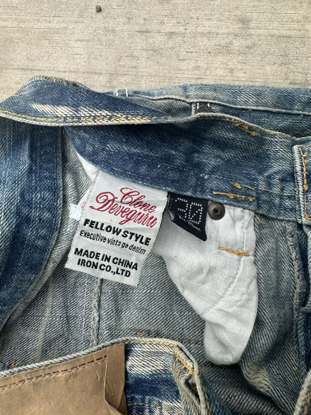 Hysteric Glamour 2000s Rare clone jeans patchwork distressed punk style Size US 30 / EU 46 - 4 Thumbnail