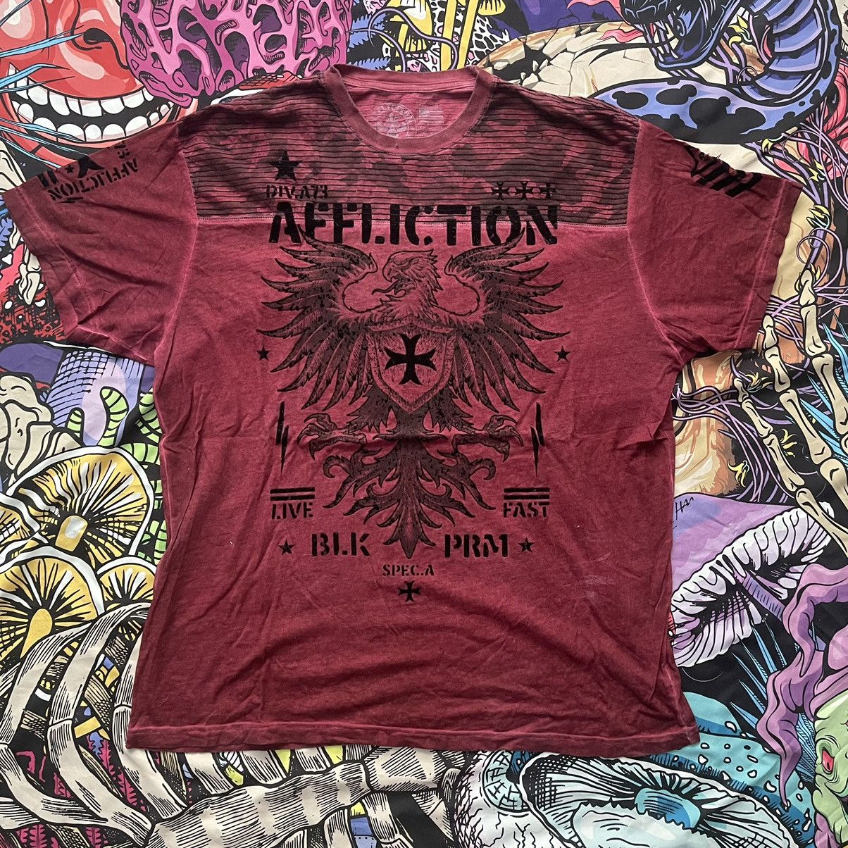 Affliction Red Affliction Live Fast Eagle across Design Size US XXL / EU 58 / 5 - 1 Thumbnail
