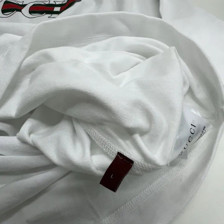 Gucci Gucci Gucci Lido Logo Print White T-Shirt -2506 Size US L / EU 52-54 / 3 - 5 Thumbnail